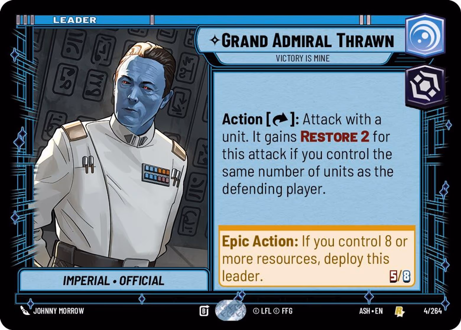 Grand Admiral Thrawn - Victory is Mine ASH-004 Star Wars Unlimited card