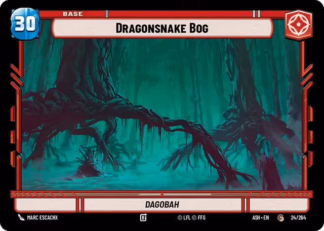 Dragonsnake Bog - Dagobah ASH-024 Star Wars Unlimited card