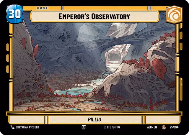 Emperor's Observatory - Pillio ASH-025 Star Wars Unlimited card