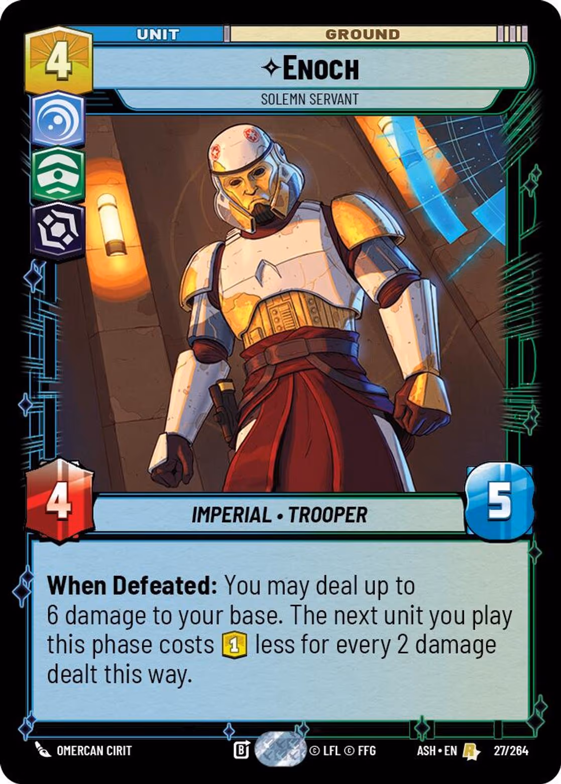 Enoch - Solemn Servant ASH-027 Star Wars Unlimited card