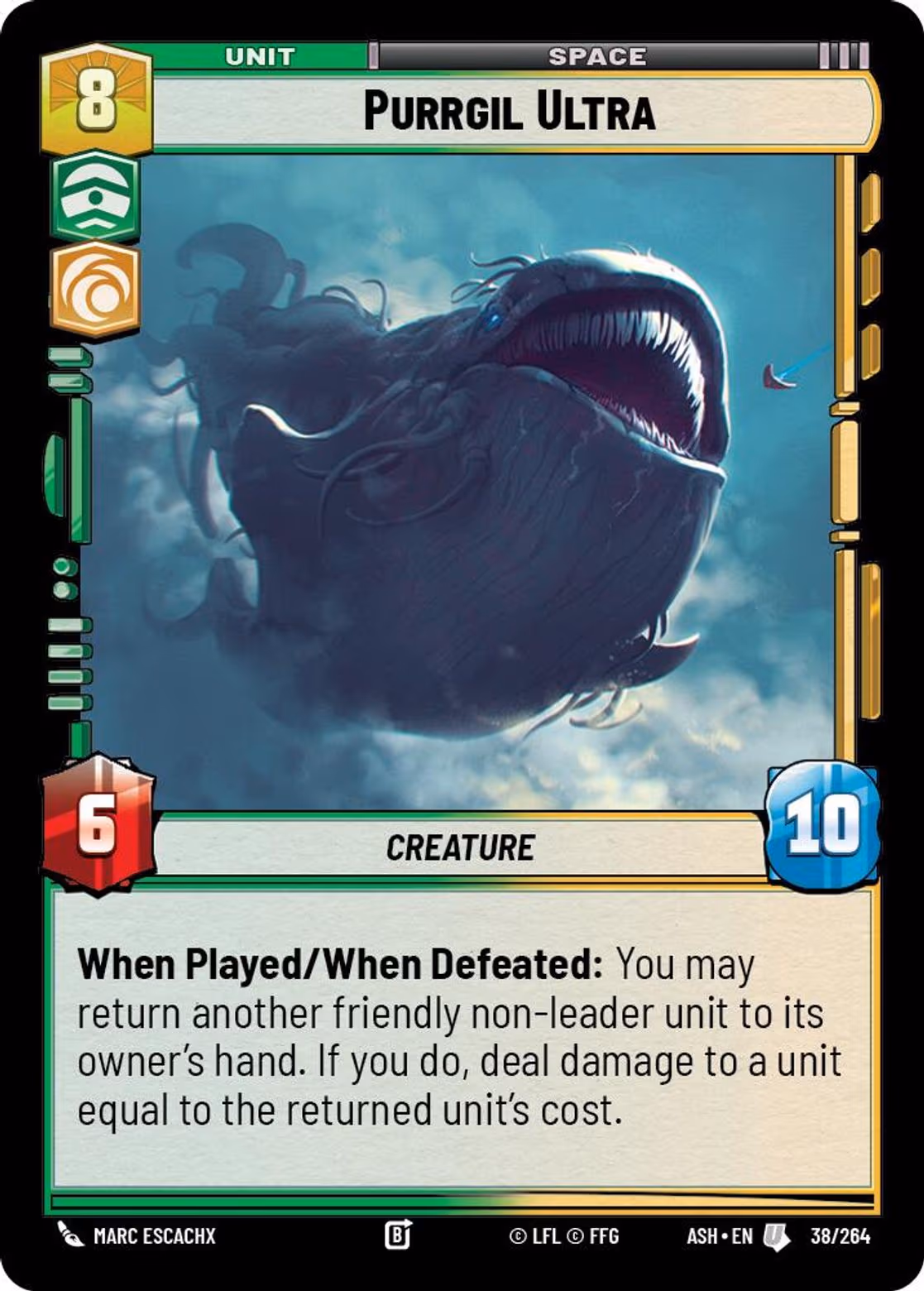 Purrgil Ultra ASH-038 Star Wars Unlimited card