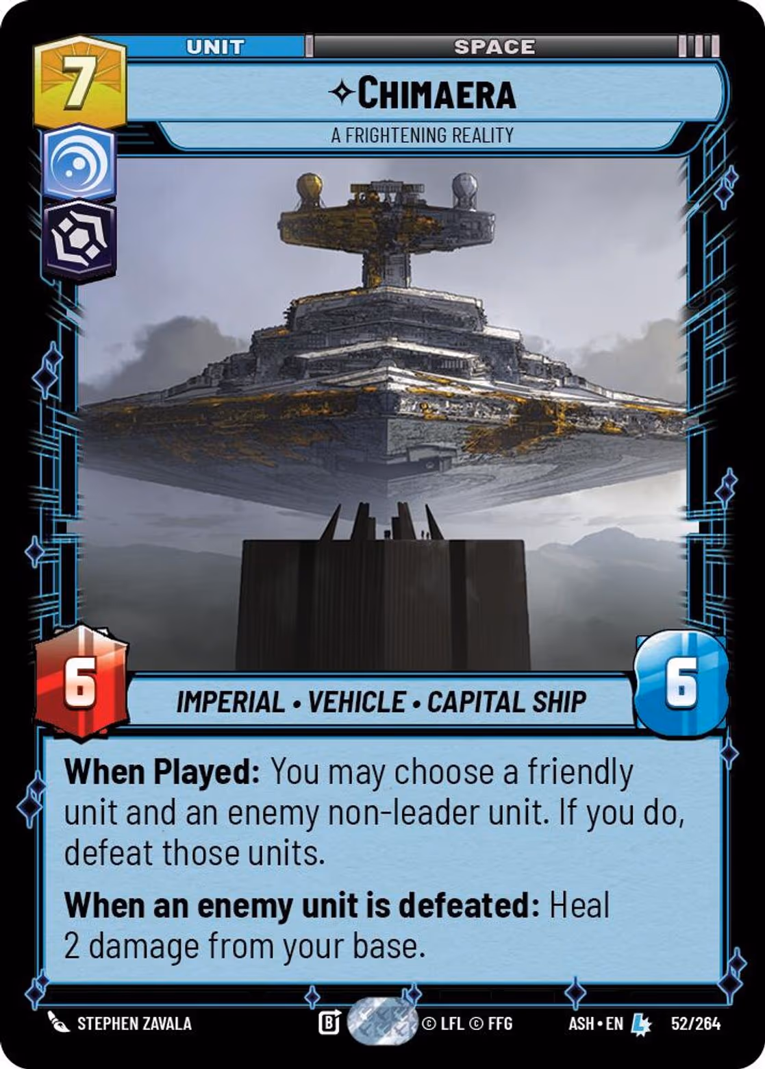 Chimaera - A Frightening Reality ASH-052 Star Wars Unlimited card