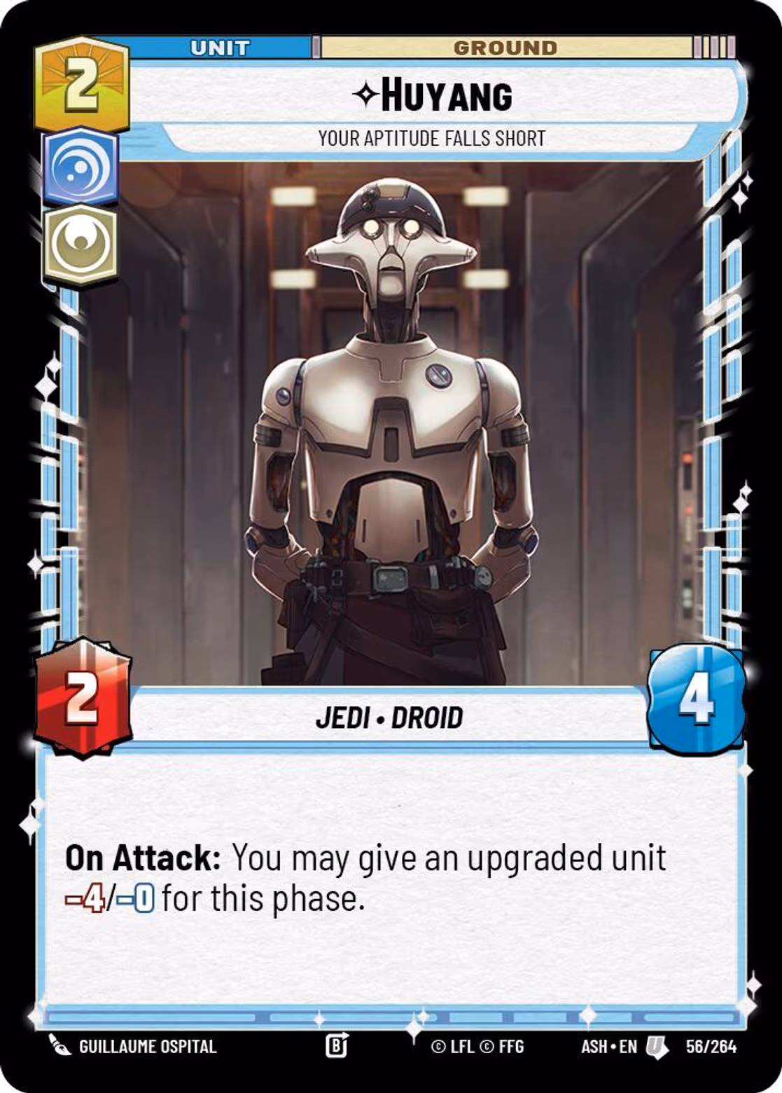 Huyang - Your Aptitude Falls Short ASH-056 Star Wars Unlimited card