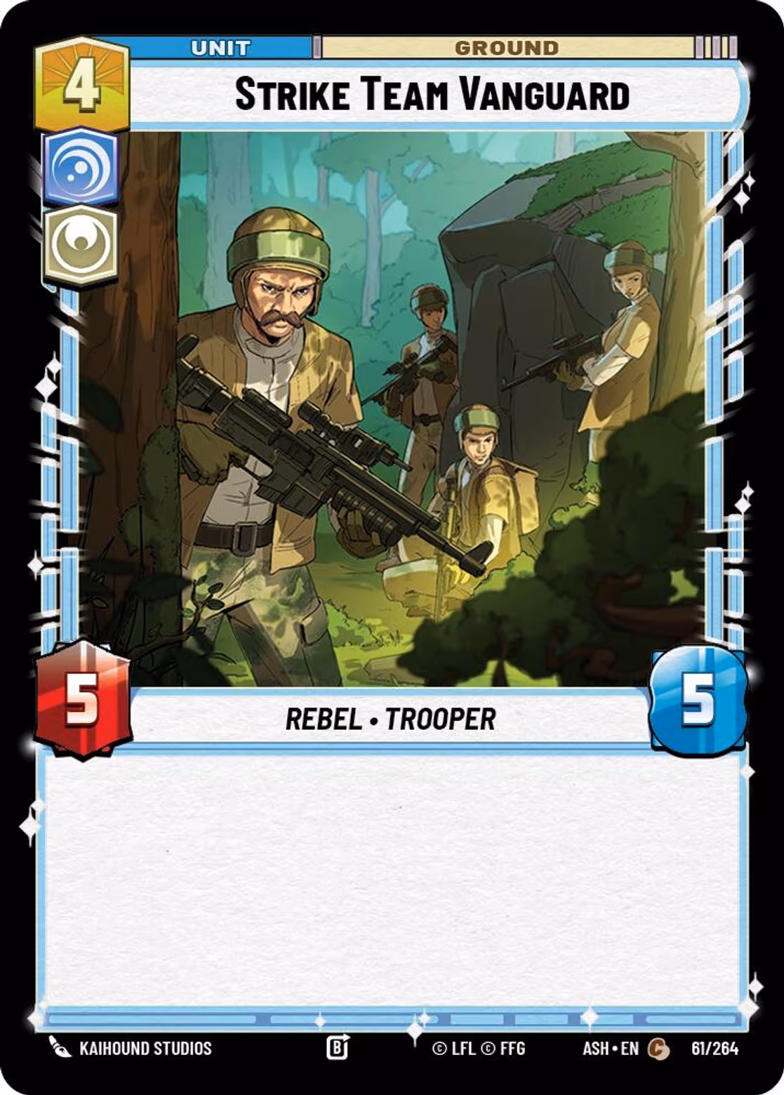 Strike Team Vanguard ASH-061 Star Wars Unlimited card