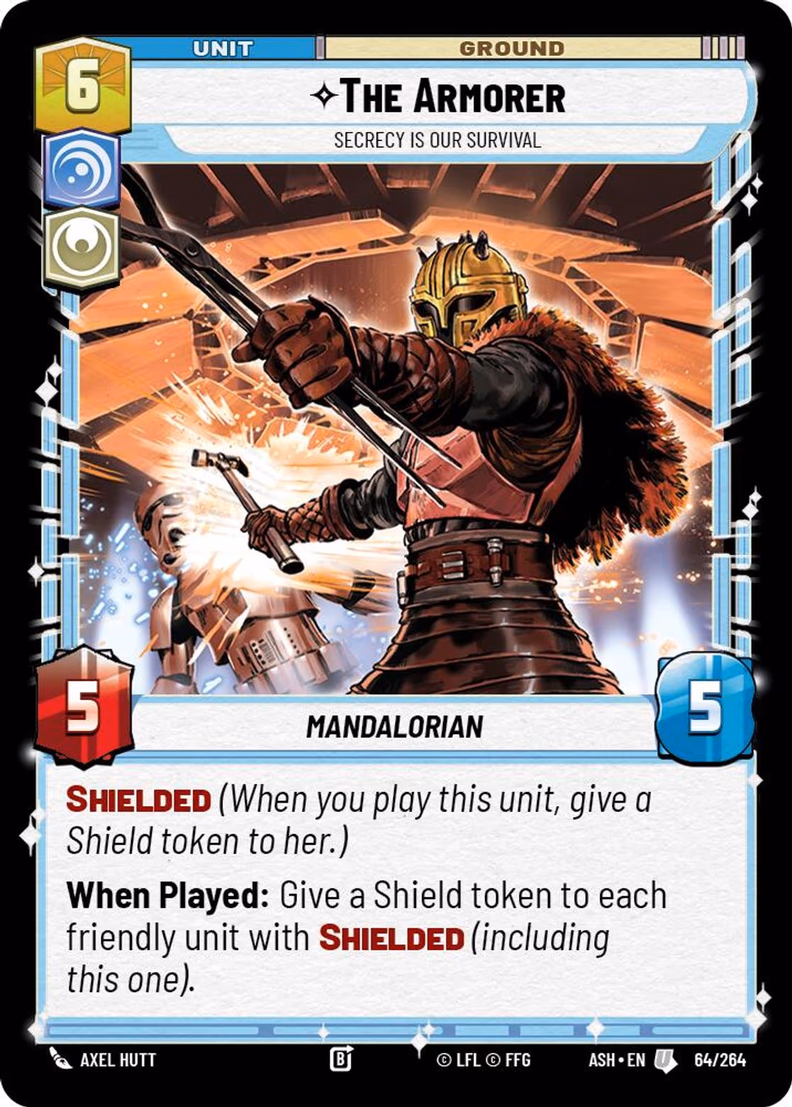 The Armorer - Secrecy is Our Survival ASH-064 Star Wars Unlimited card
