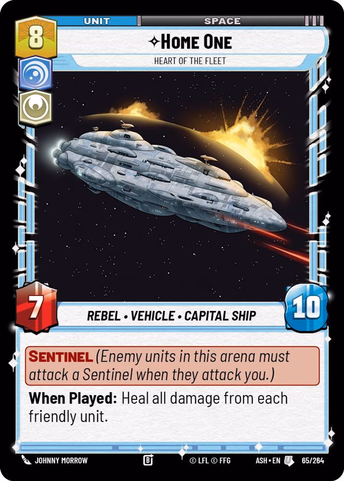 Home One - Heart of the Fleet ASH-065 Star Wars Unlimited card