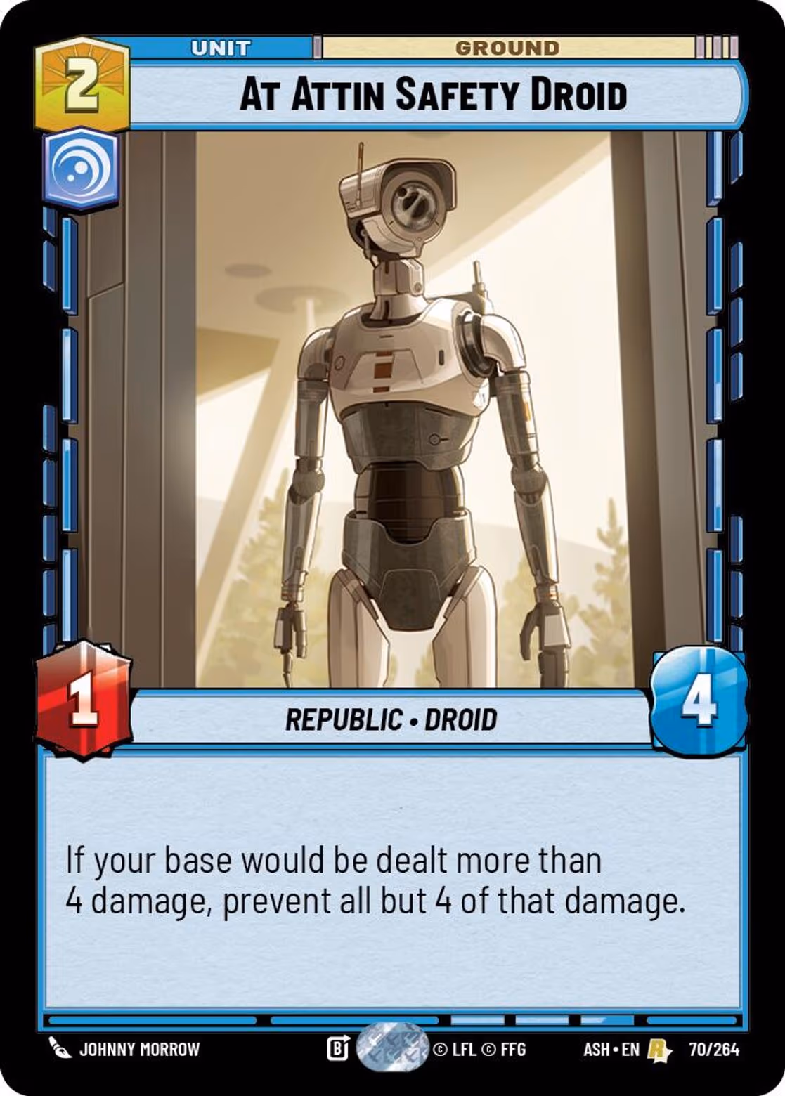 At Attin Safety Droid ASH-070 Star Wars Unlimited card