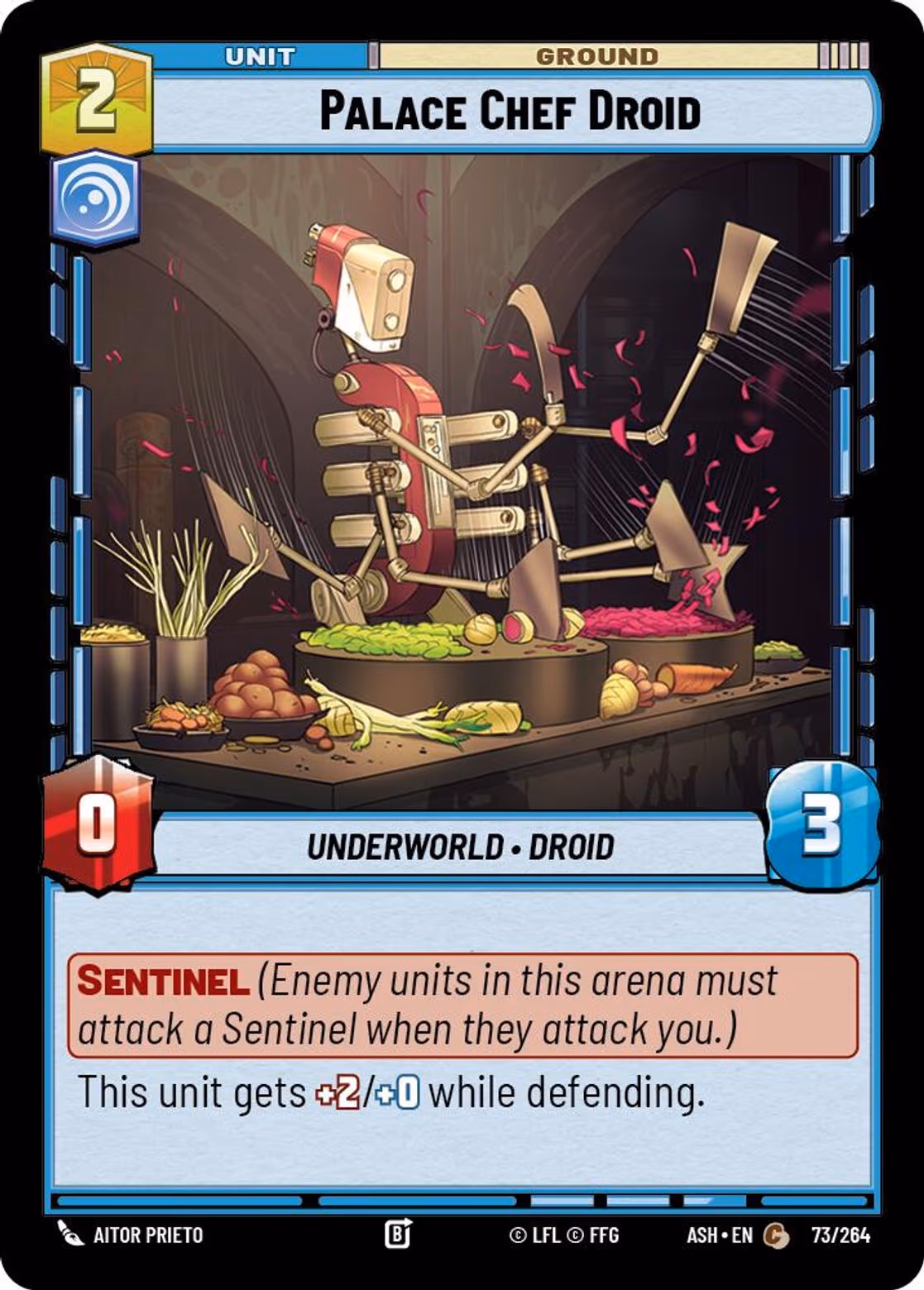 Palace Chef Droid ASH-073 Star Wars Unlimited card