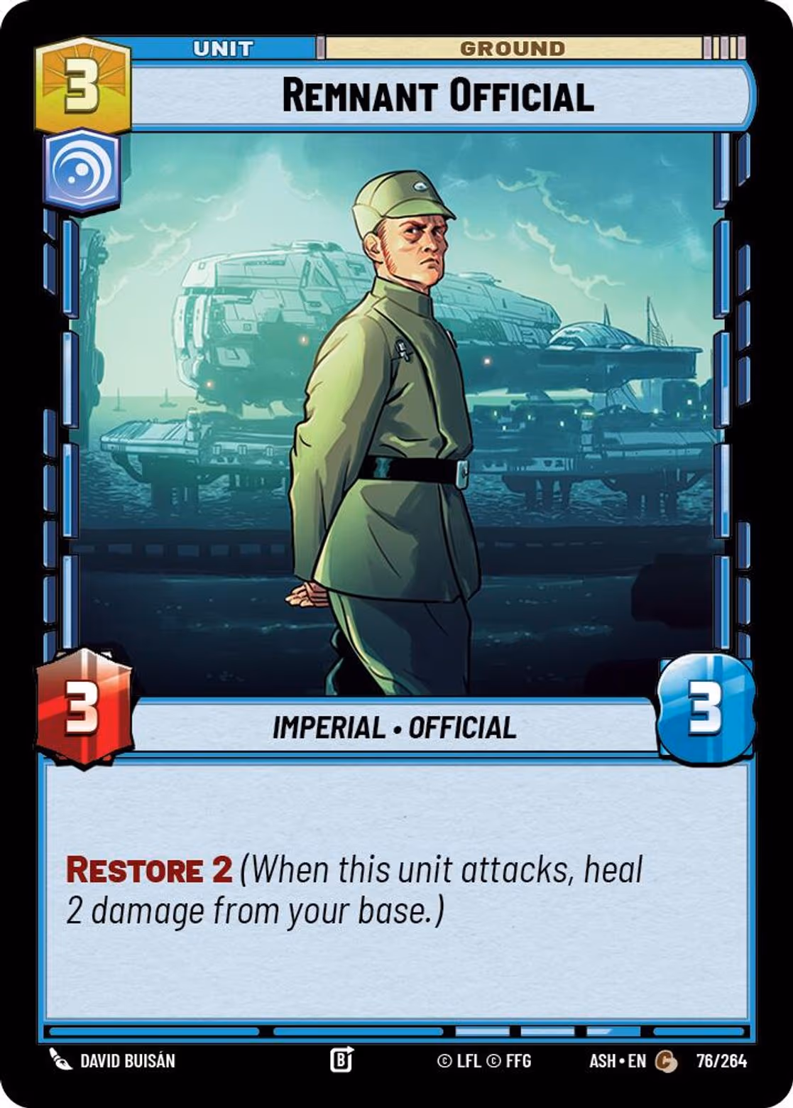 Remnant Official ASH-076 Star Wars Unlimited card