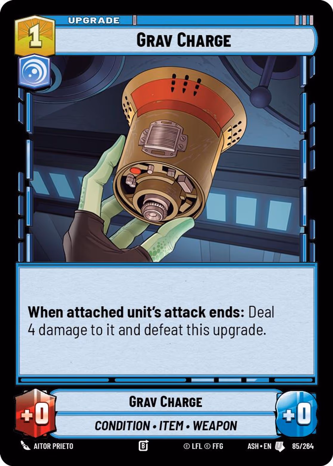 Grav Charge ASH-085 Star Wars Unlimited card