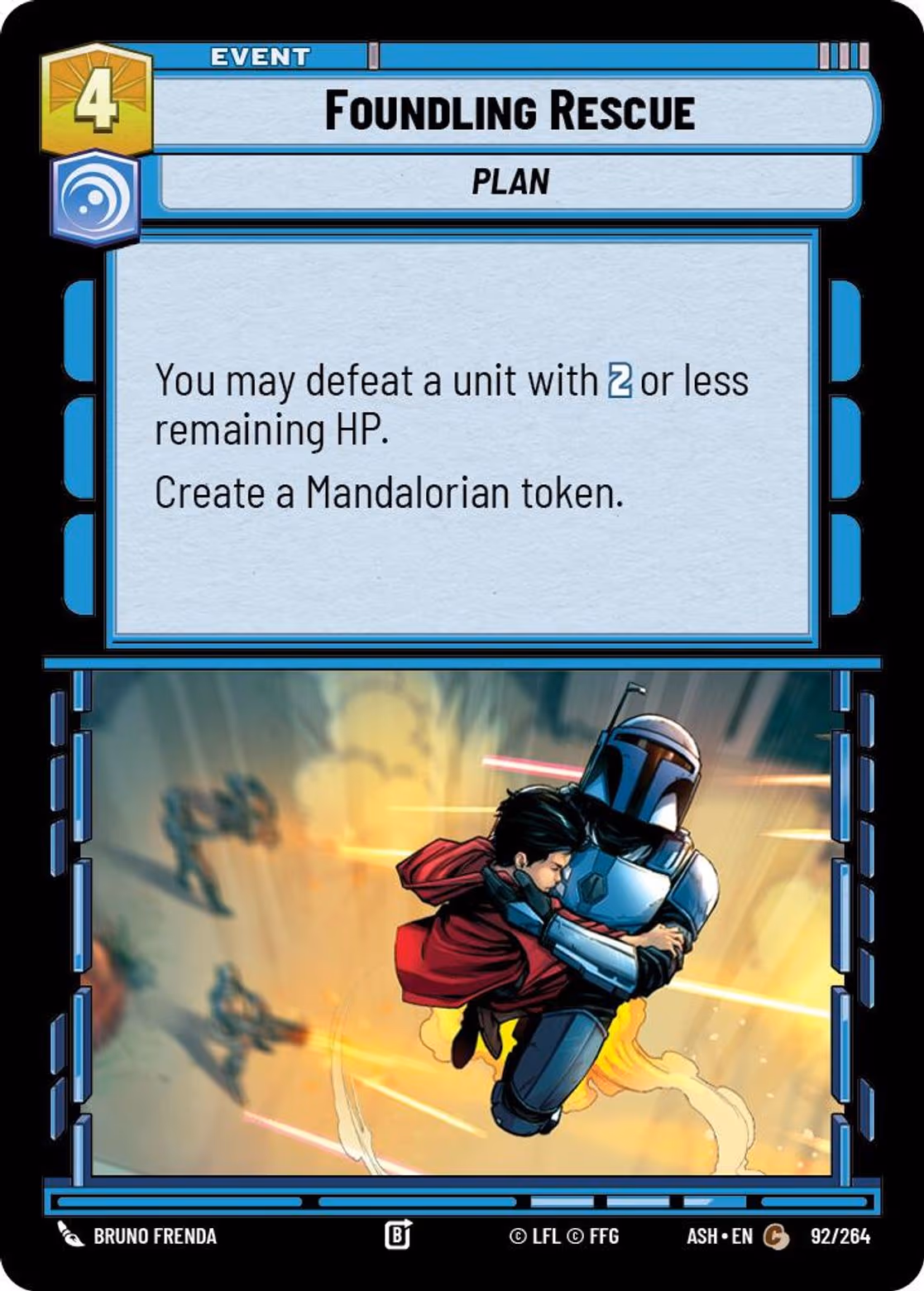 Foundling Rescue ASH-092 Star Wars Unlimited card