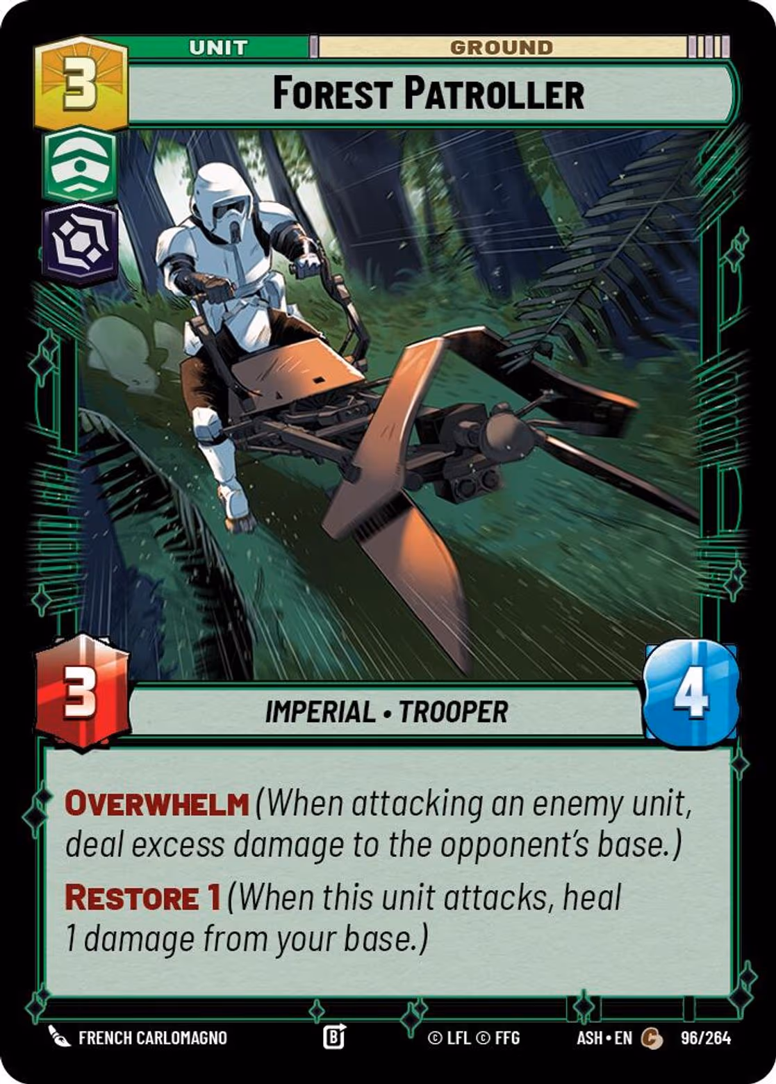 Forest Patroller ASH-096 Star Wars Unlimited card