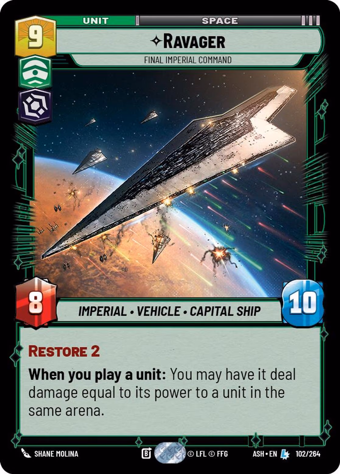 Ravager - Final Imperial Command ASH-102 Star Wars Unlimited card