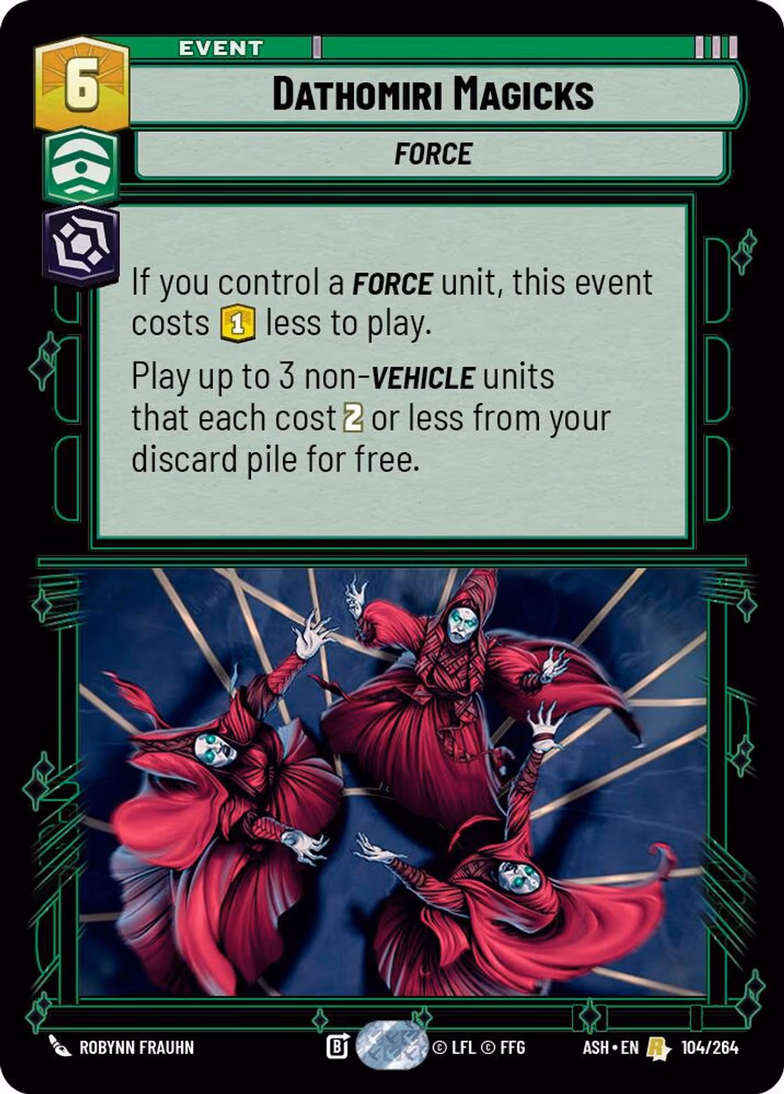 Dathomiri Magicks ASH-104 Star Wars Unlimited card