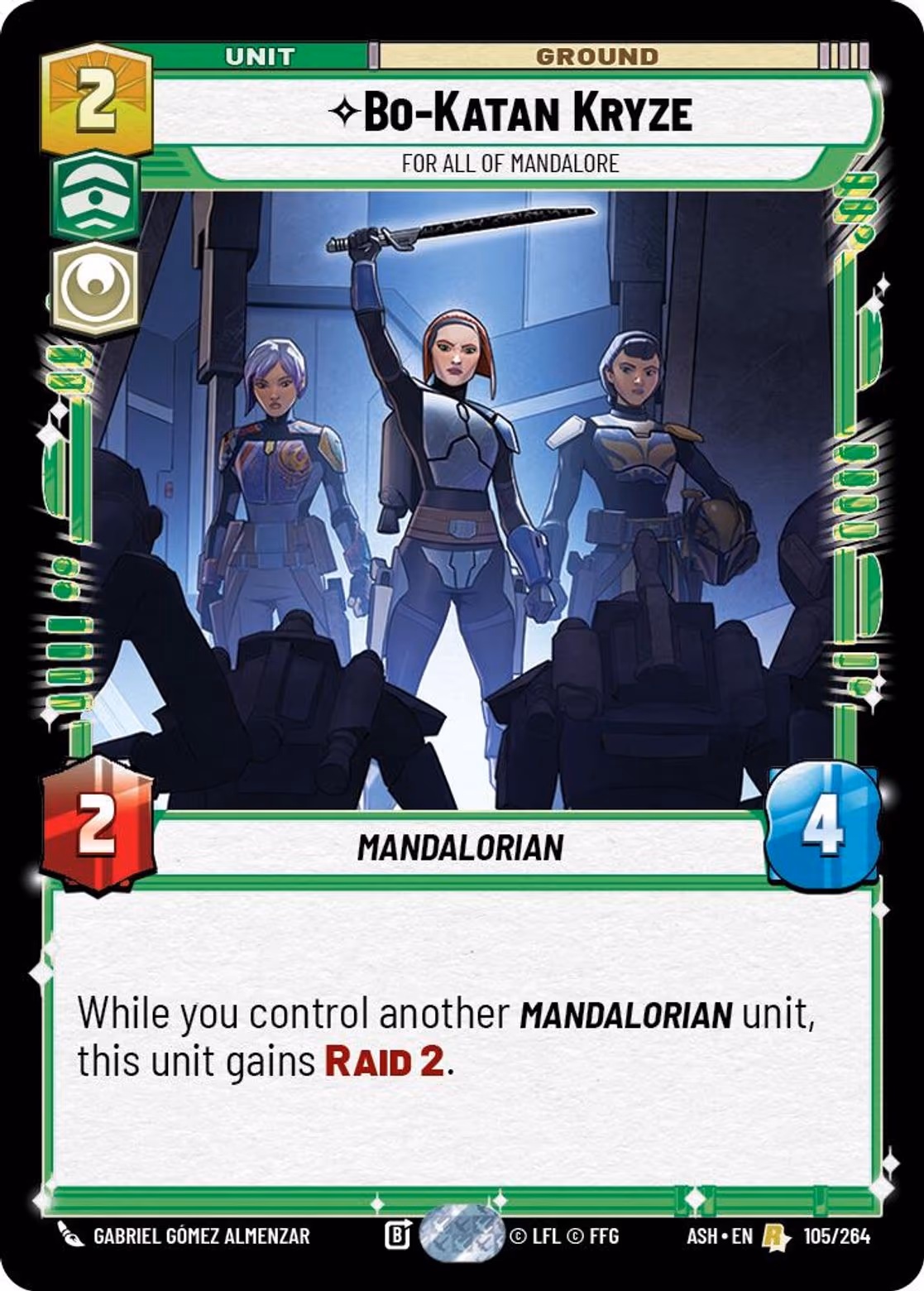 Bo-Katan Kryze - For All of Mandalore ASH-105 Star Wars Unlimited card