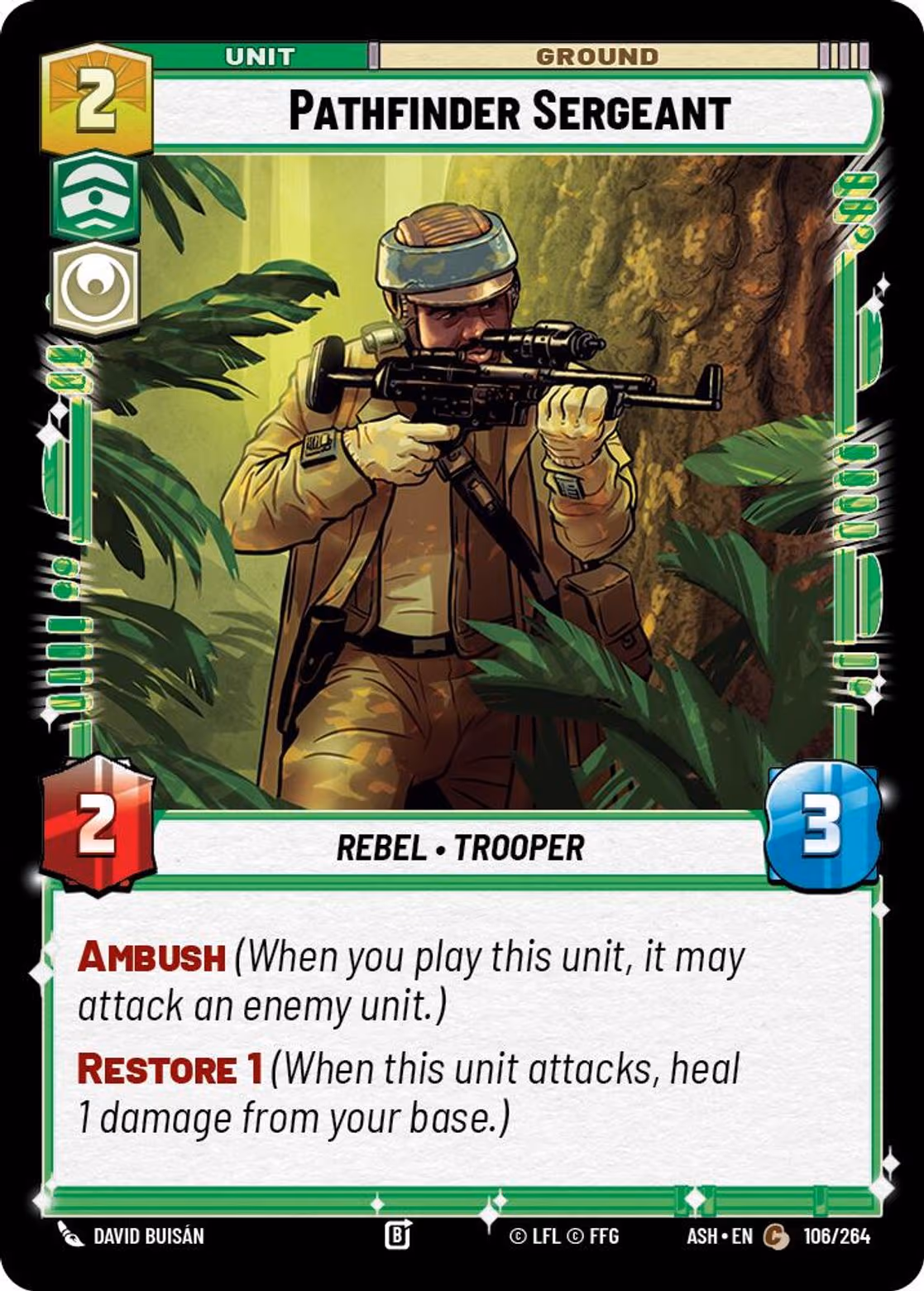 Pathfinder Sergeant ASH-106 Star Wars Unlimited card