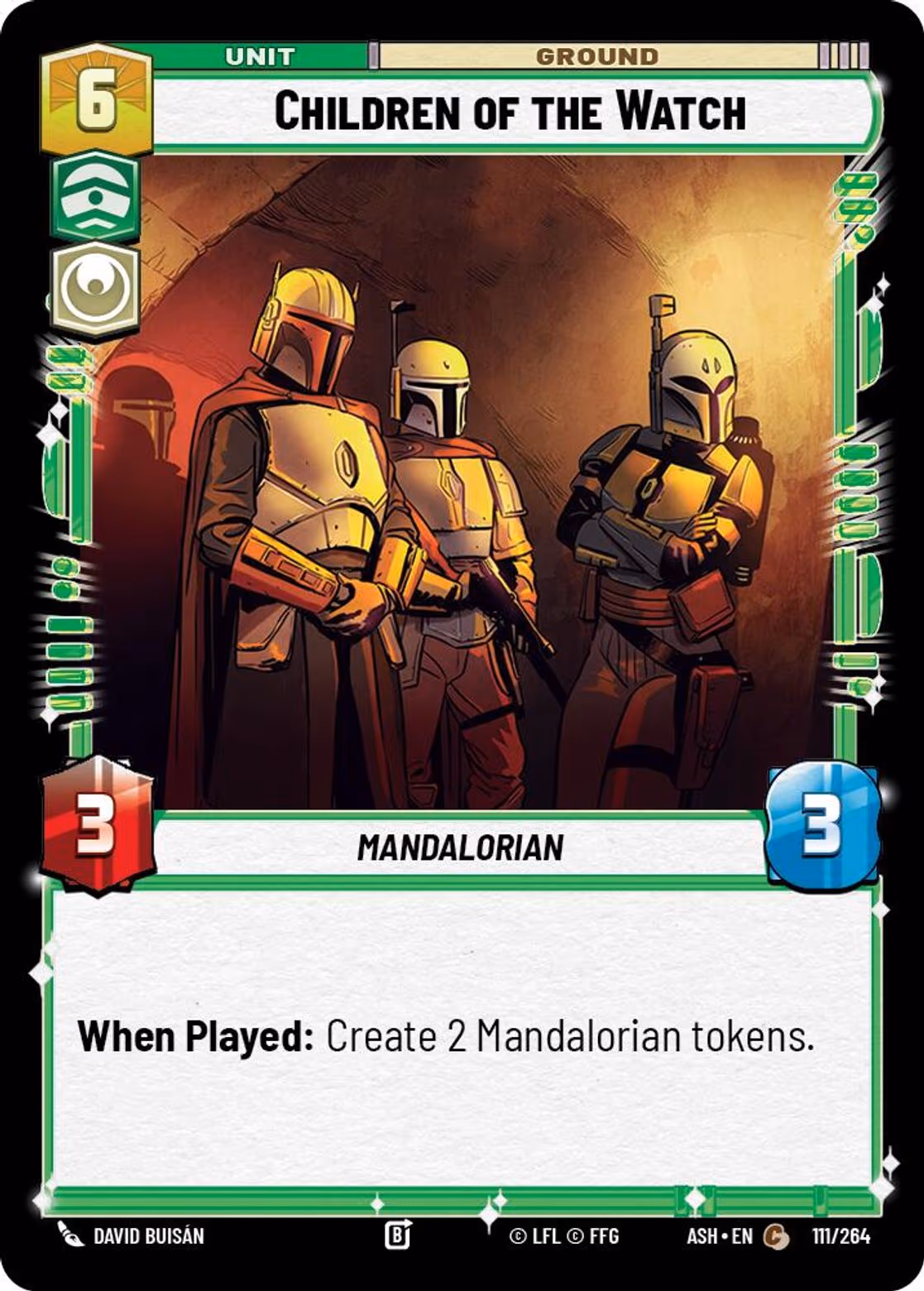 Children of the Watch ASH-111 Star Wars Unlimited card