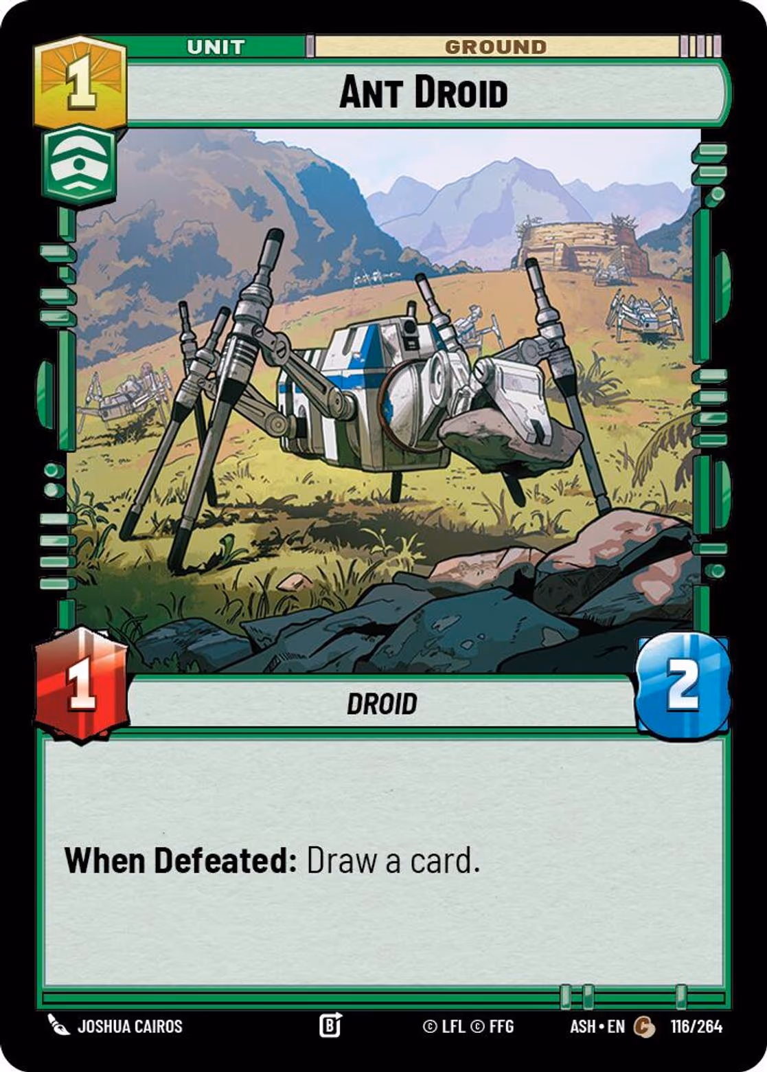 Ant Droid ASH-116 Star Wars Unlimited card