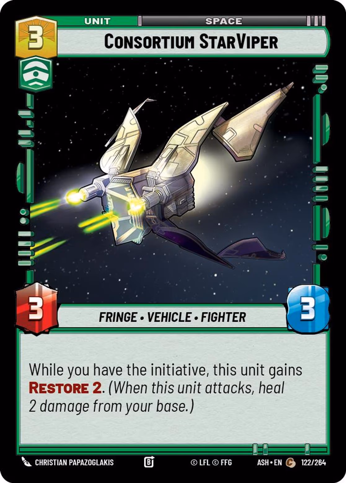 Consortium StarViper ASH-122 Star Wars Unlimited card