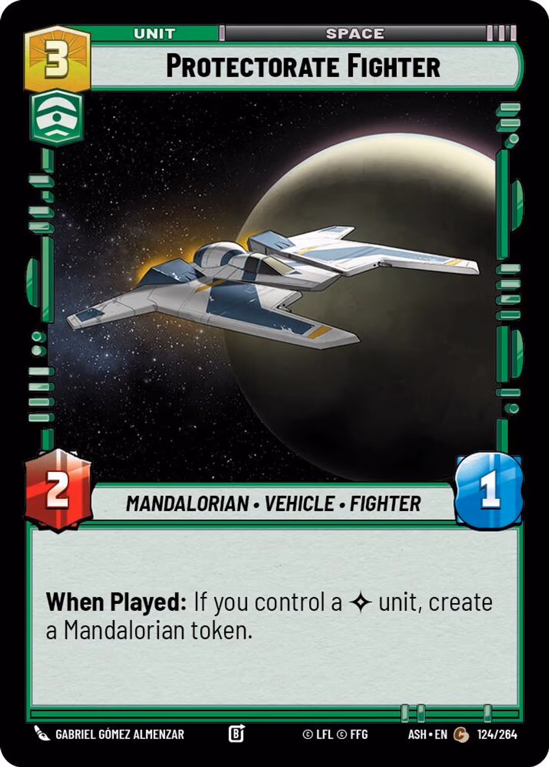 Protectorate Fighter ASH-124 Star Wars Unlimited card