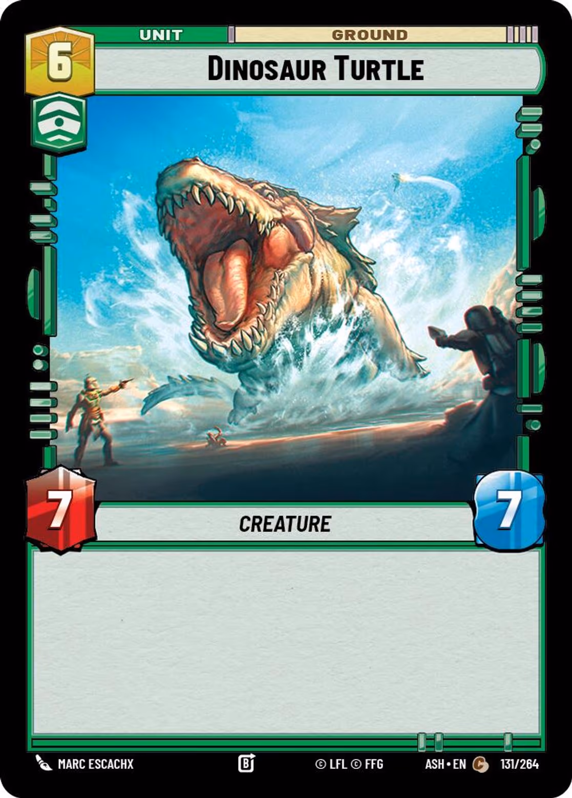 Dinosaur Turtle ASH-131 Star Wars Unlimited card