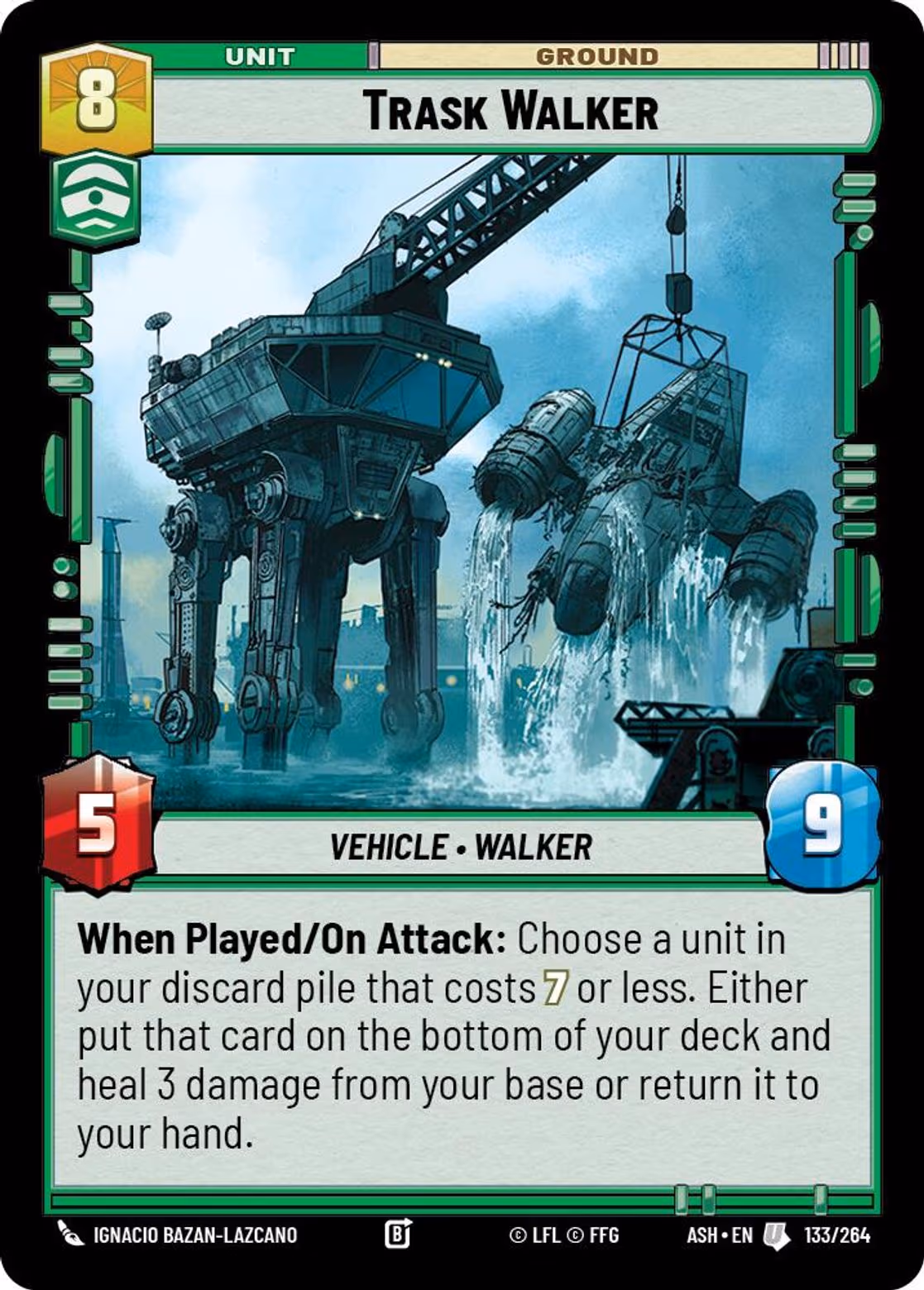 Trask Walker ASH-133 Star Wars Unlimited card