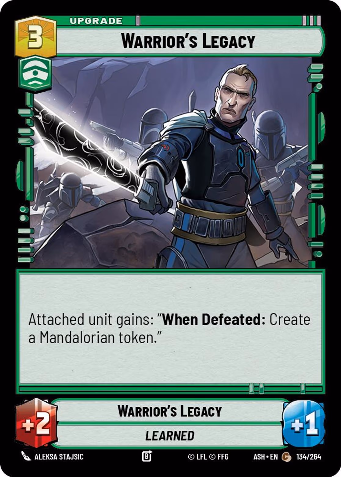 Warrior's Legacy ASH-134 Star Wars Unlimited card