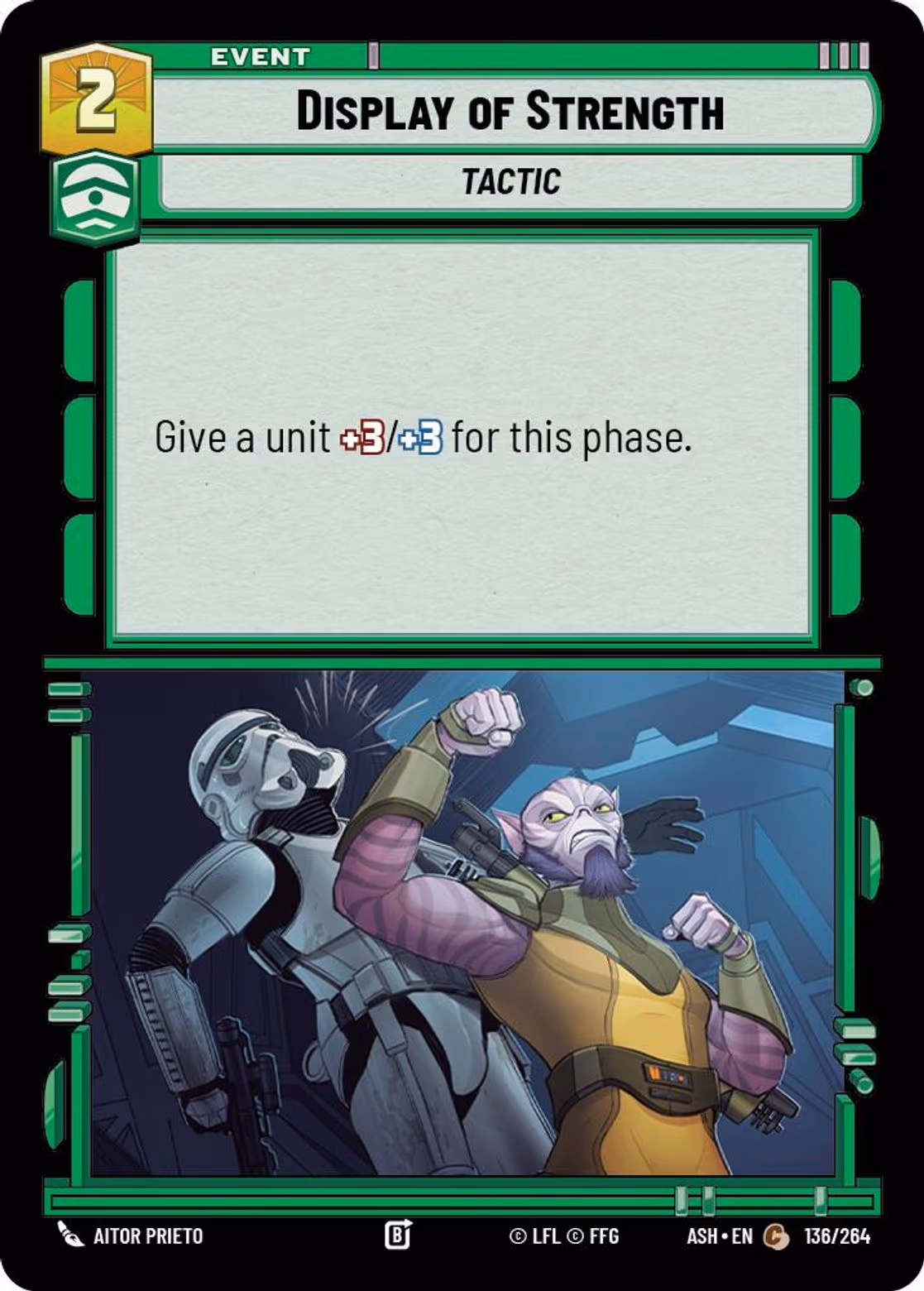 Display of Strength ASH-136 Star Wars Unlimited card