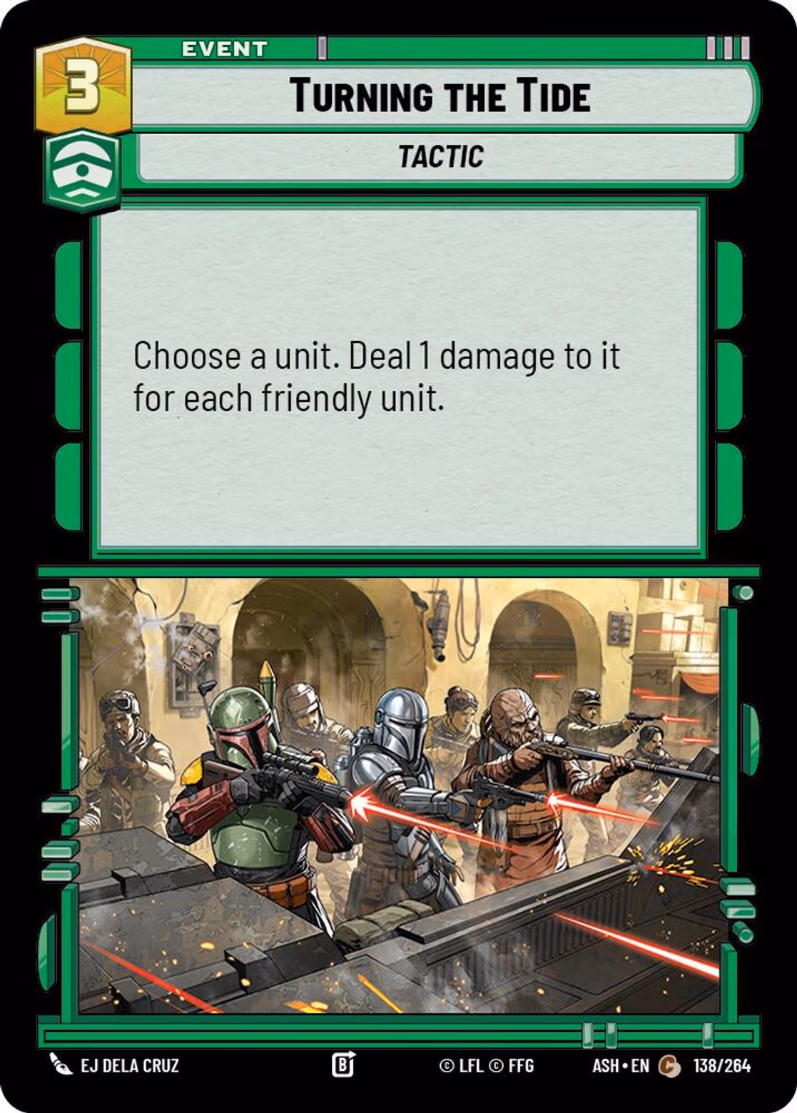 Turning the Tide ASH-138 Star Wars Unlimited card