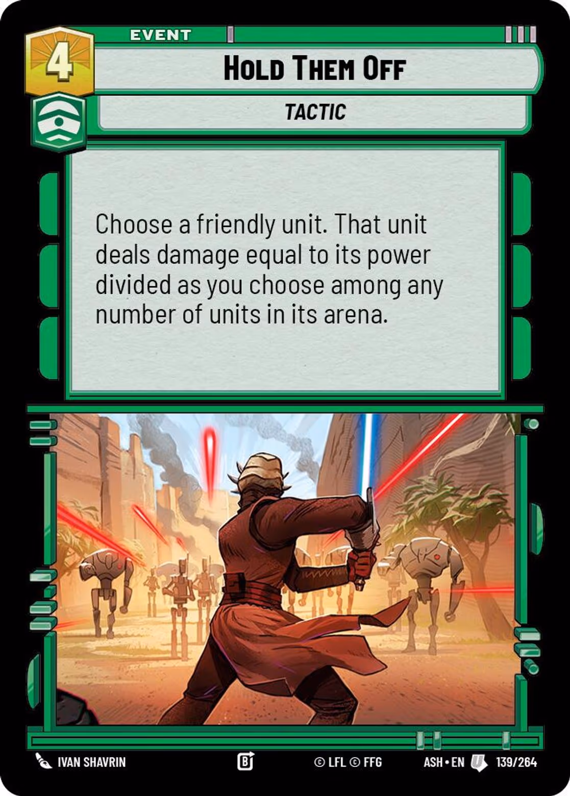 Hold Them Off ASH-139 Star Wars Unlimited card