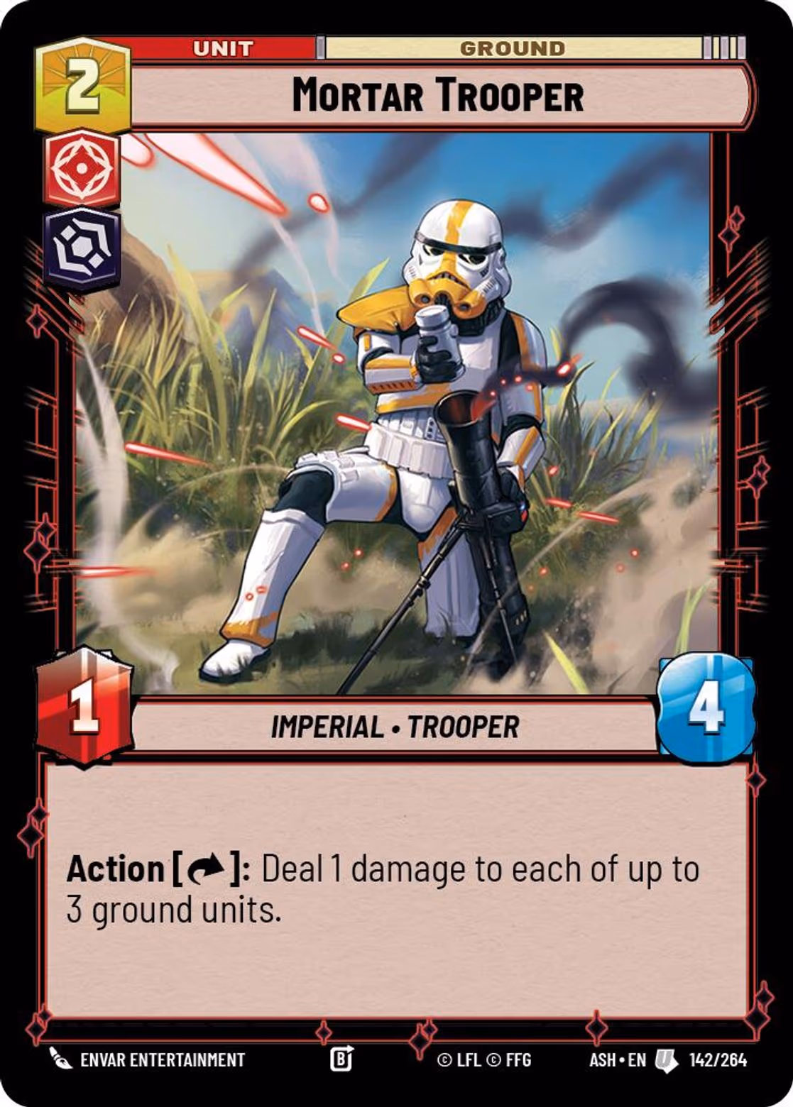 Mortar Trooper ASH-142 Star Wars Unlimited card