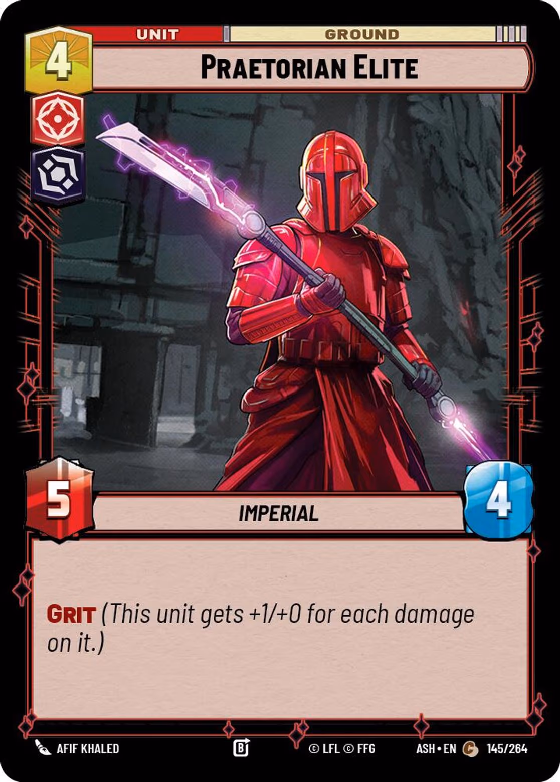 Praetorian Elite ASH-145 Star Wars Unlimited card