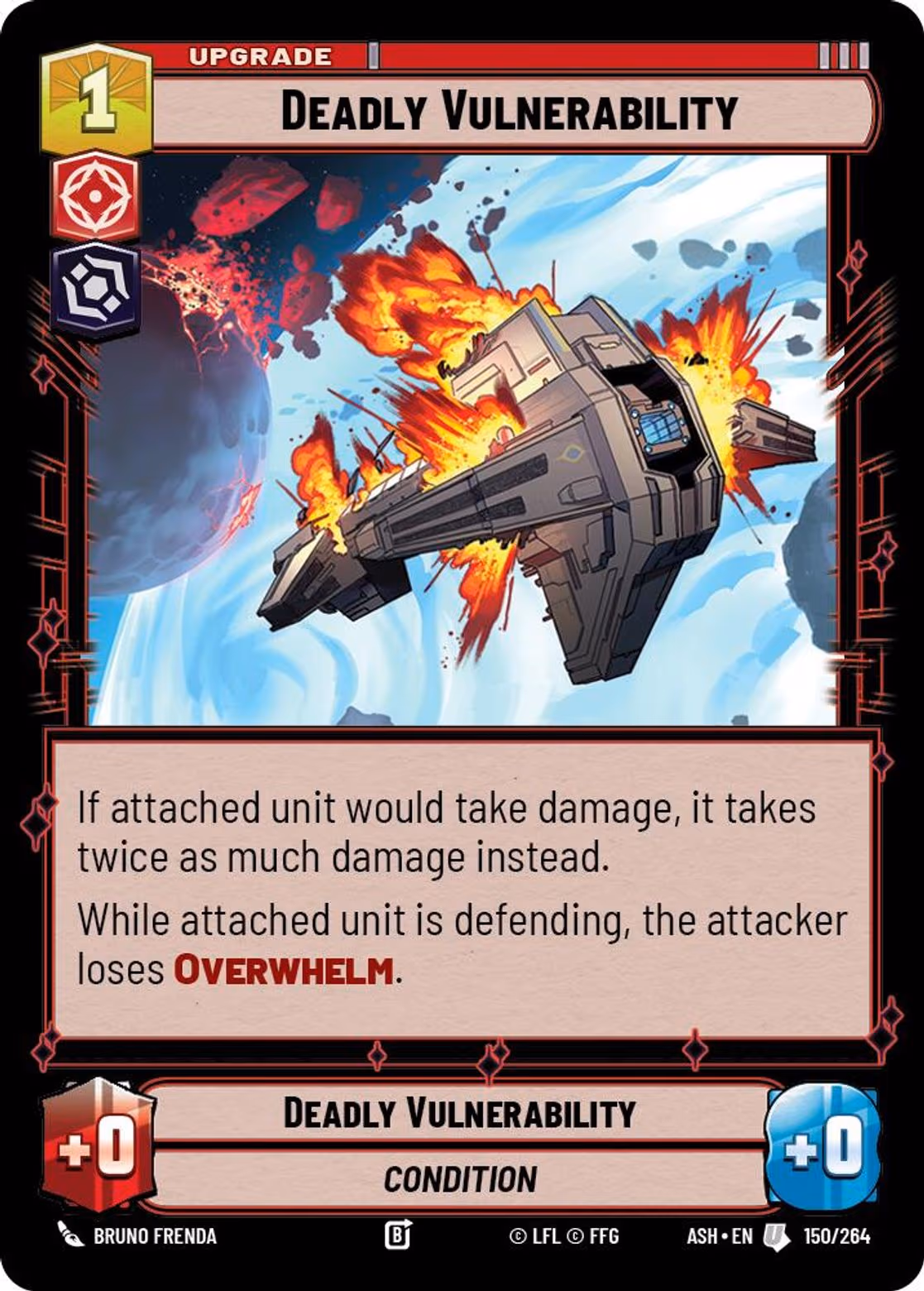 Deadly Vulnerability ASH-150 Star Wars Unlimited card