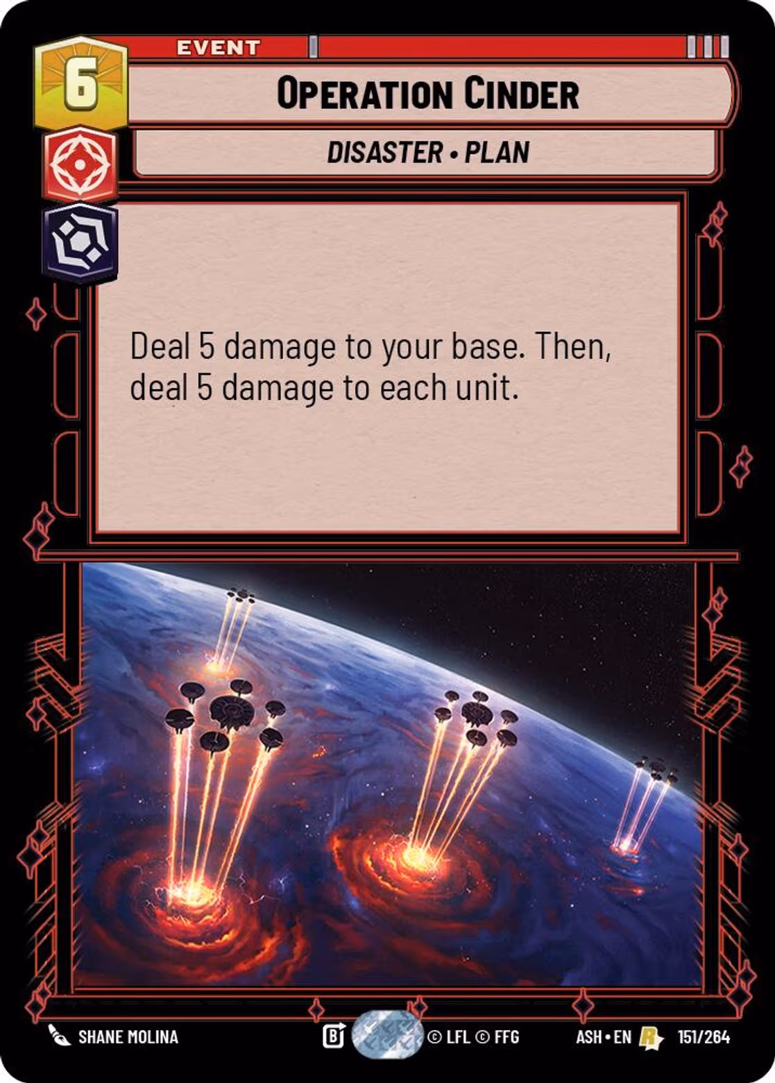 Operation Cinder ASH-151 Star Wars Unlimited card