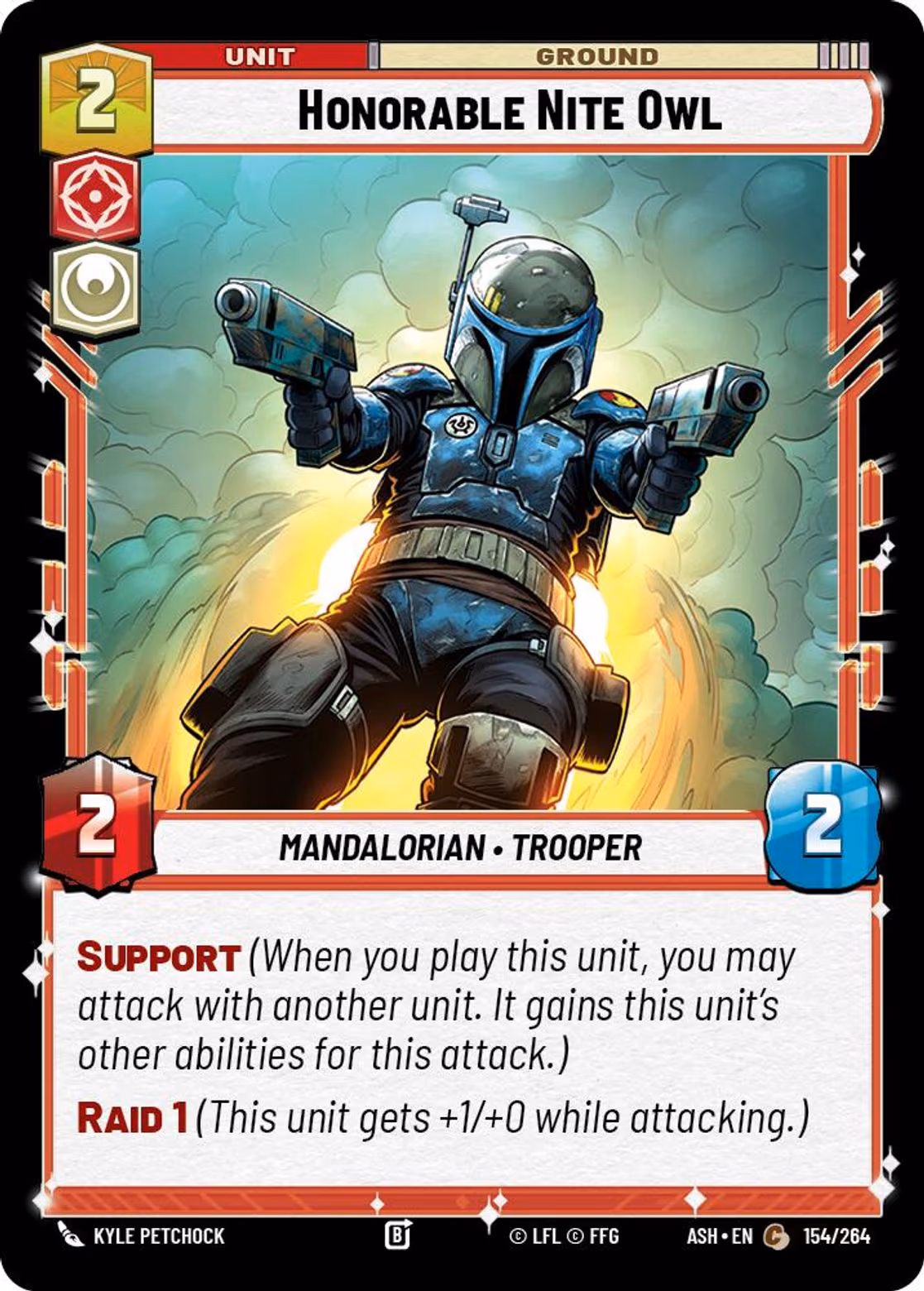 Honorable Nite Owl ASH-154 Star Wars Unlimited card