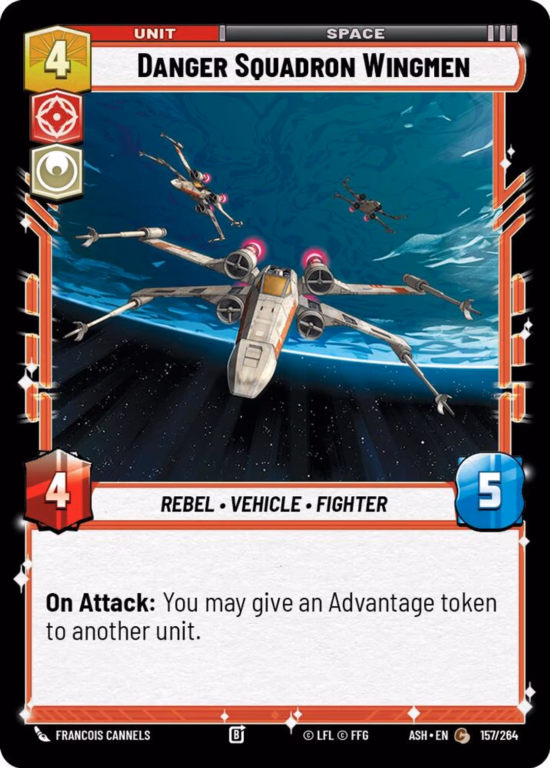 Danger Squadron Wingmen ASH-157 Star Wars Unlimited card