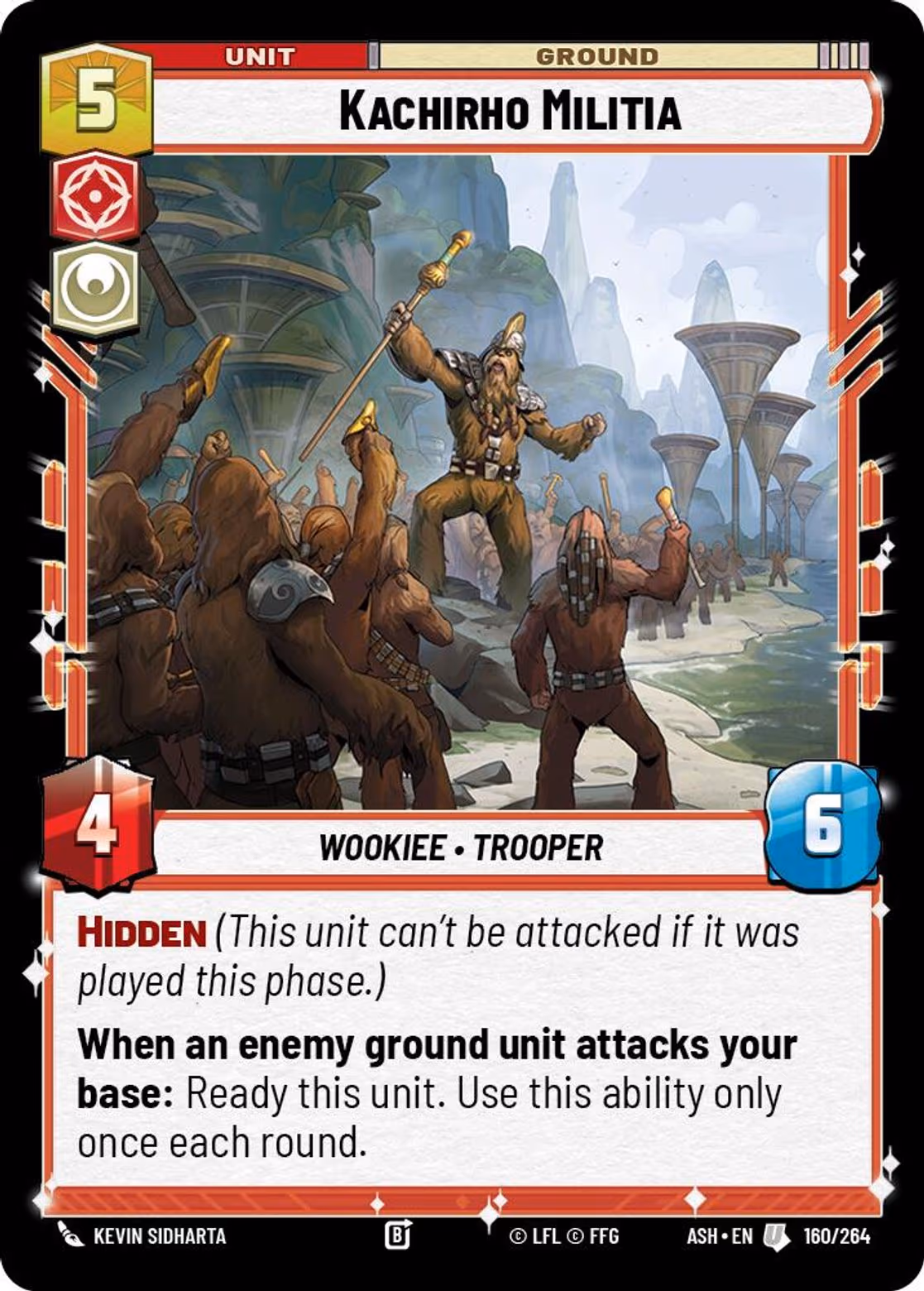 Kachirho Militia ASH-160 Star Wars Unlimited card