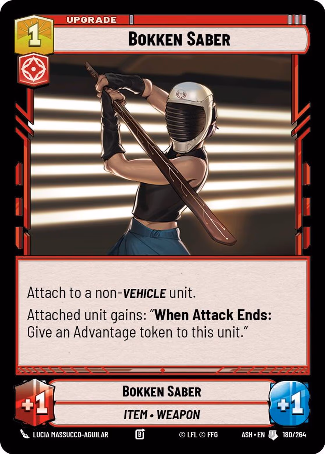 Bokken Saber ASH-180 Star Wars Unlimited card