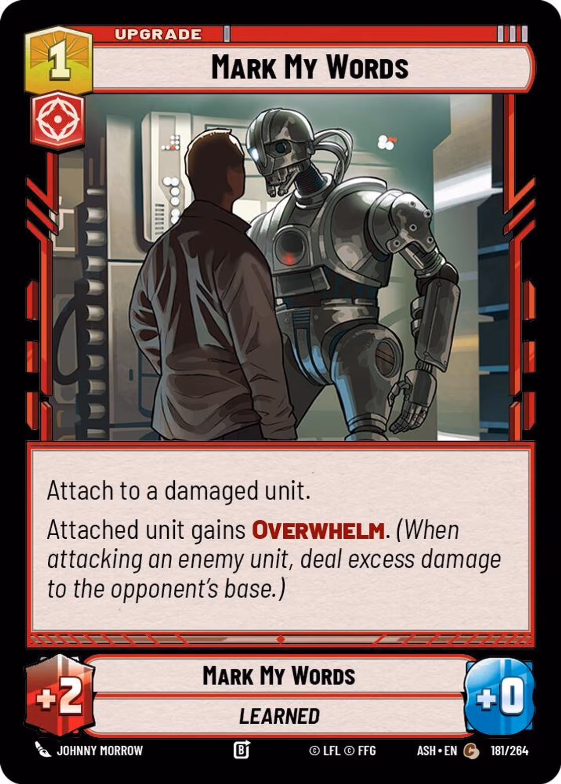 Mark My Words ASH-181 Star Wars Unlimited card