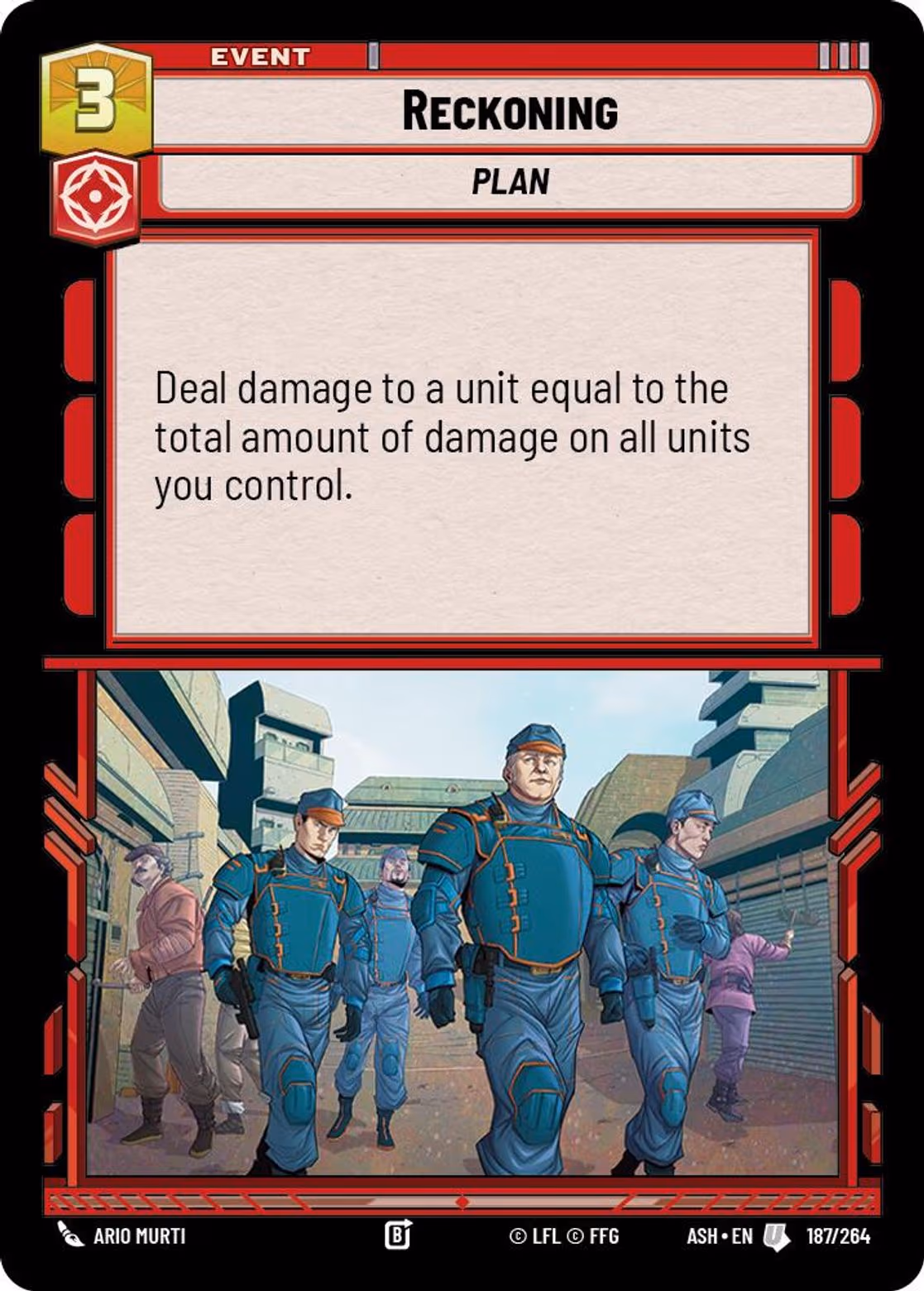 Reckoning ASH-187 Star Wars Unlimited card