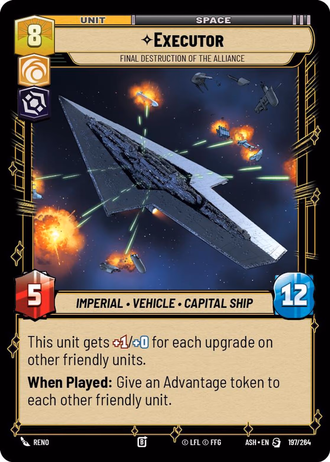 Executor - Final Destruction of the Alliance ASH-197 Star Wars Unlimited card