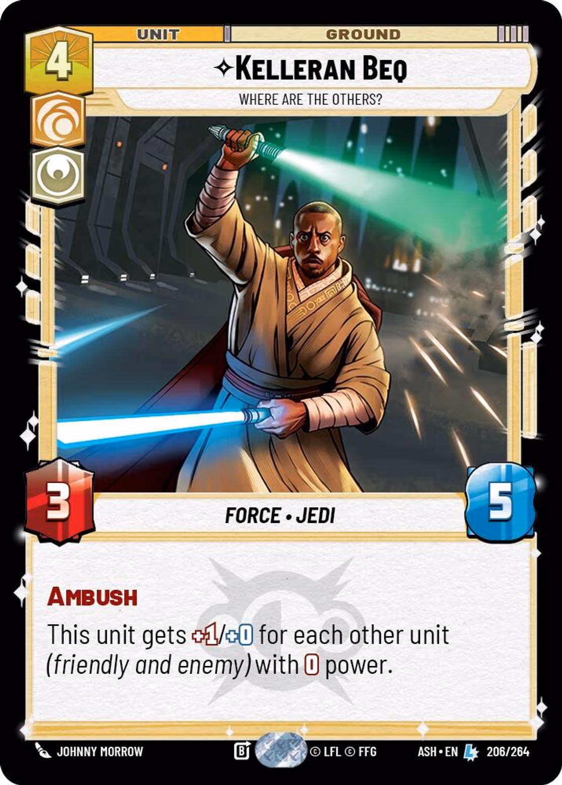 Kelleran Beq - Where are the Others? ASH-206 Star Wars Unlimited card