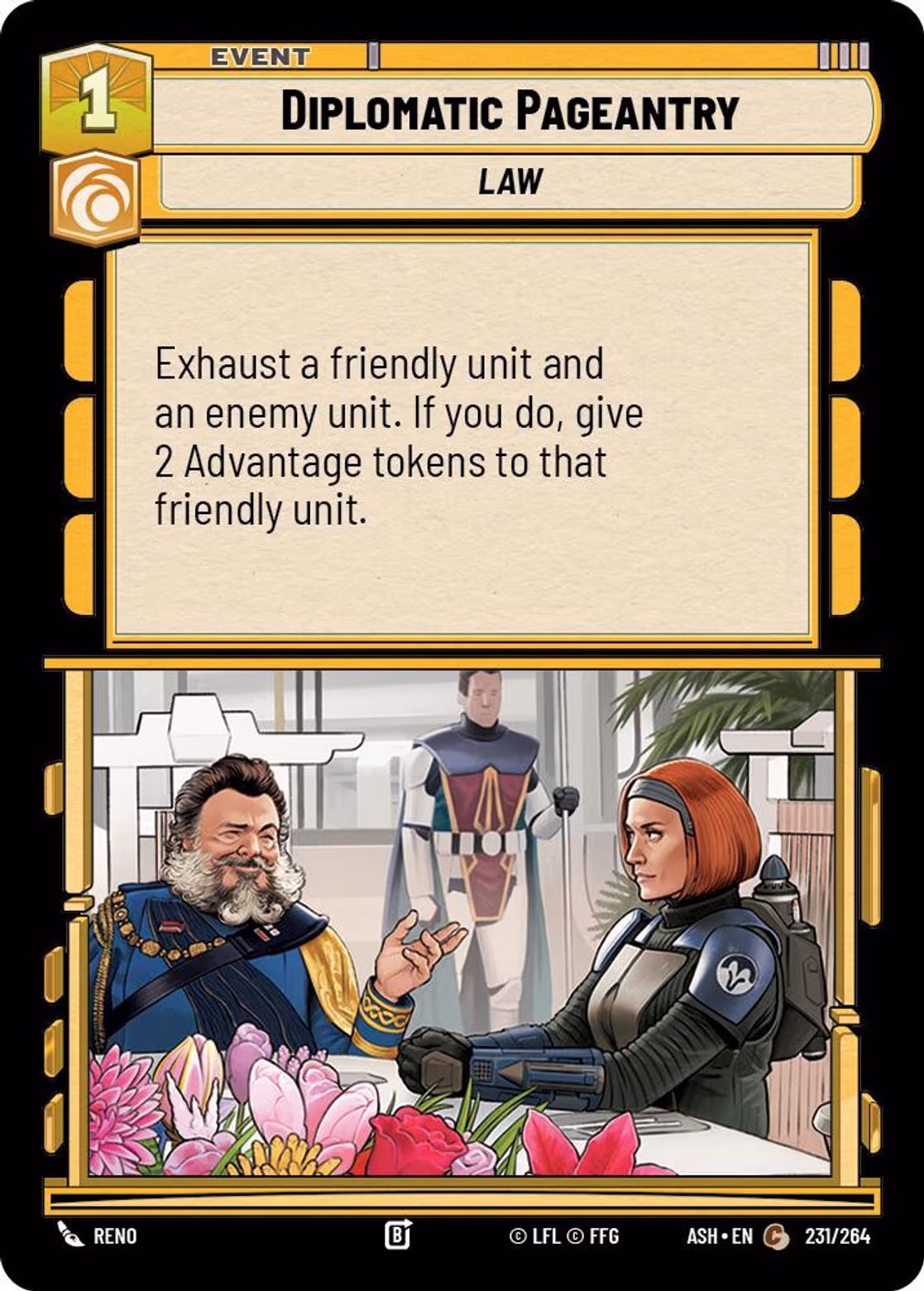 Diplomatic Pageantry ASH-231 Star Wars Unlimited card