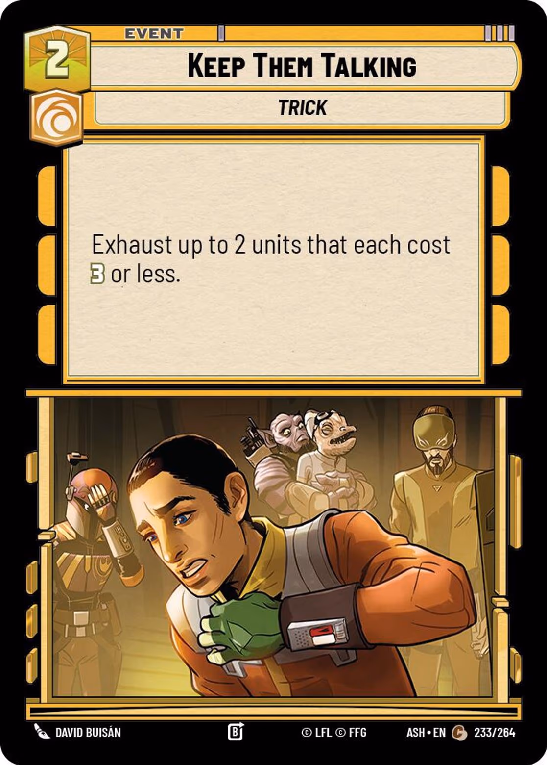 Keep Them Talking ASH-233 Star Wars Unlimited card