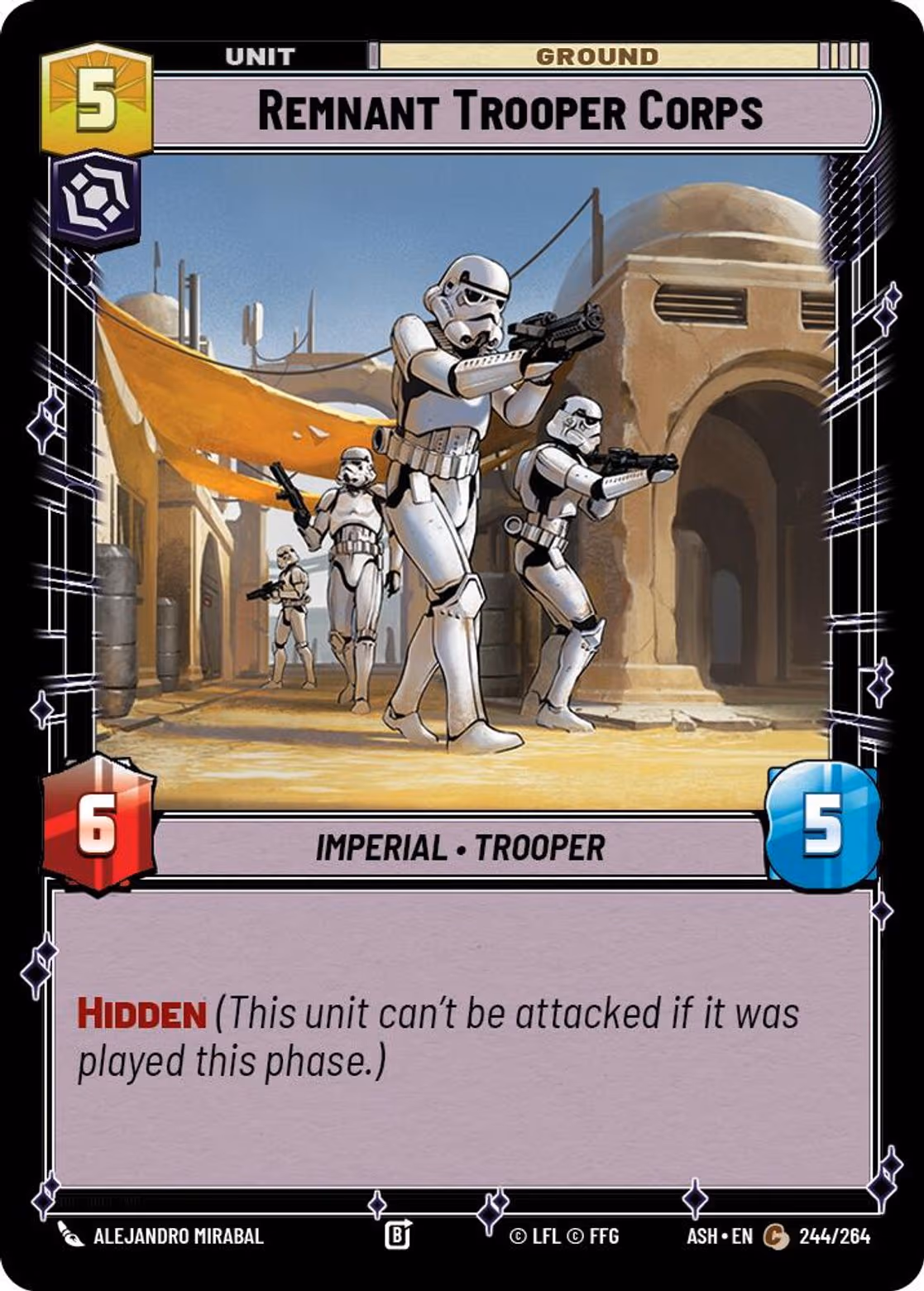Remnant Trooper Corps ASH-244 Star Wars Unlimited card