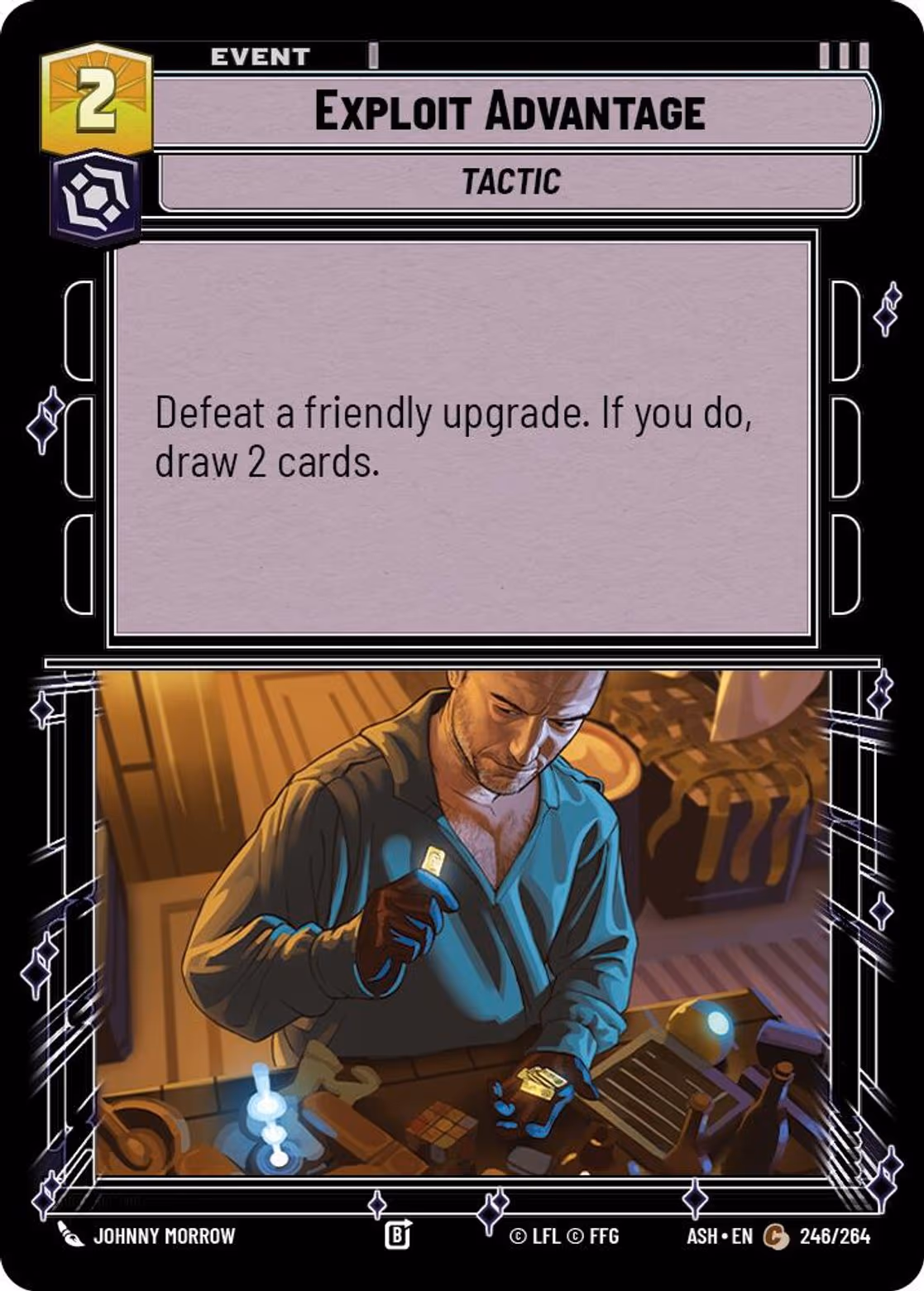 Exploit Advantage ASH-246 Star Wars Unlimited card