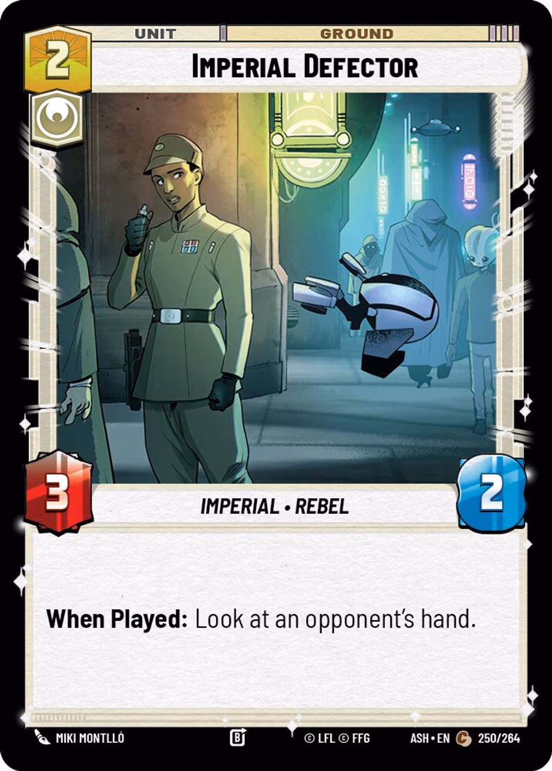 Imperial Defector ASH-250 Star Wars Unlimited card