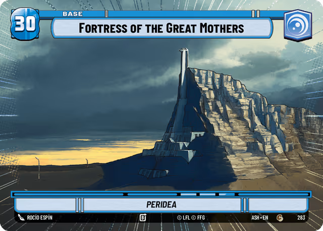 Fortress of the Great Mothers - Peridea ASH-283 Hyperspace Star Wars Unlimited card
