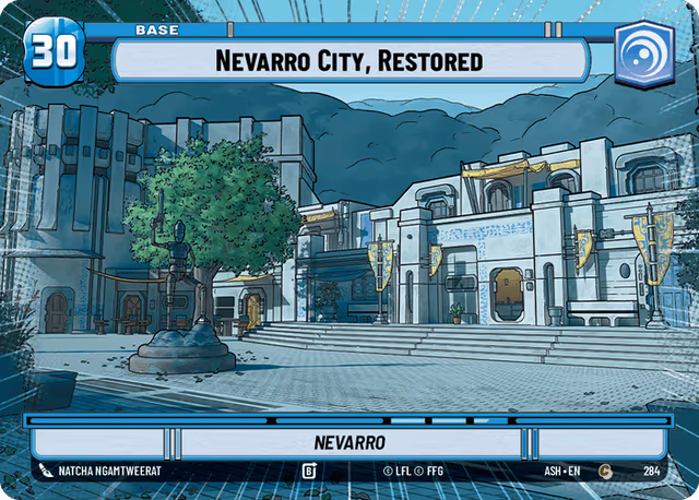Nevarro City, Restored - Nevarro ASH-284 Hyperspace Star Wars Unlimited card