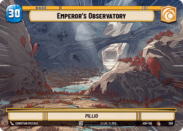 Emperor's Observatory - Pillio ASH-289 Hyperspace Star Wars Unlimited card